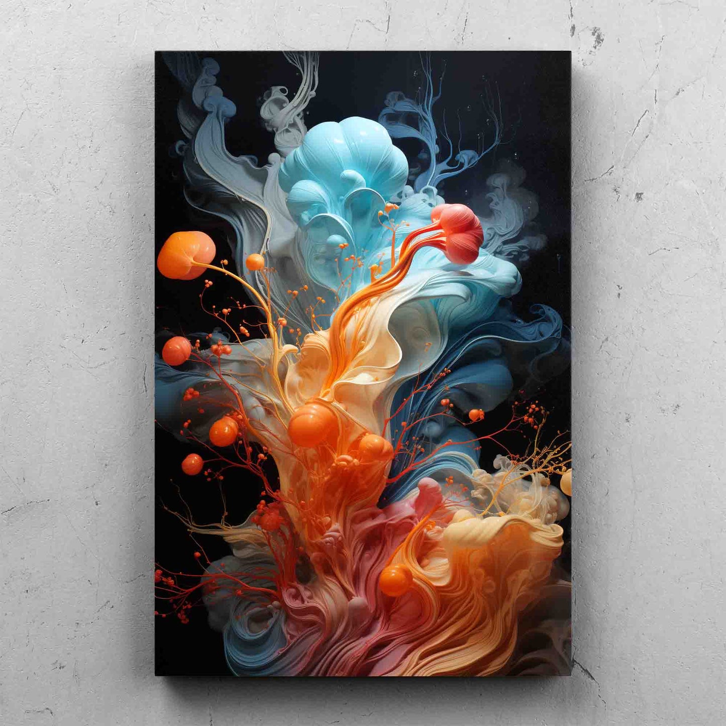 Abstract Color Splash Paint
