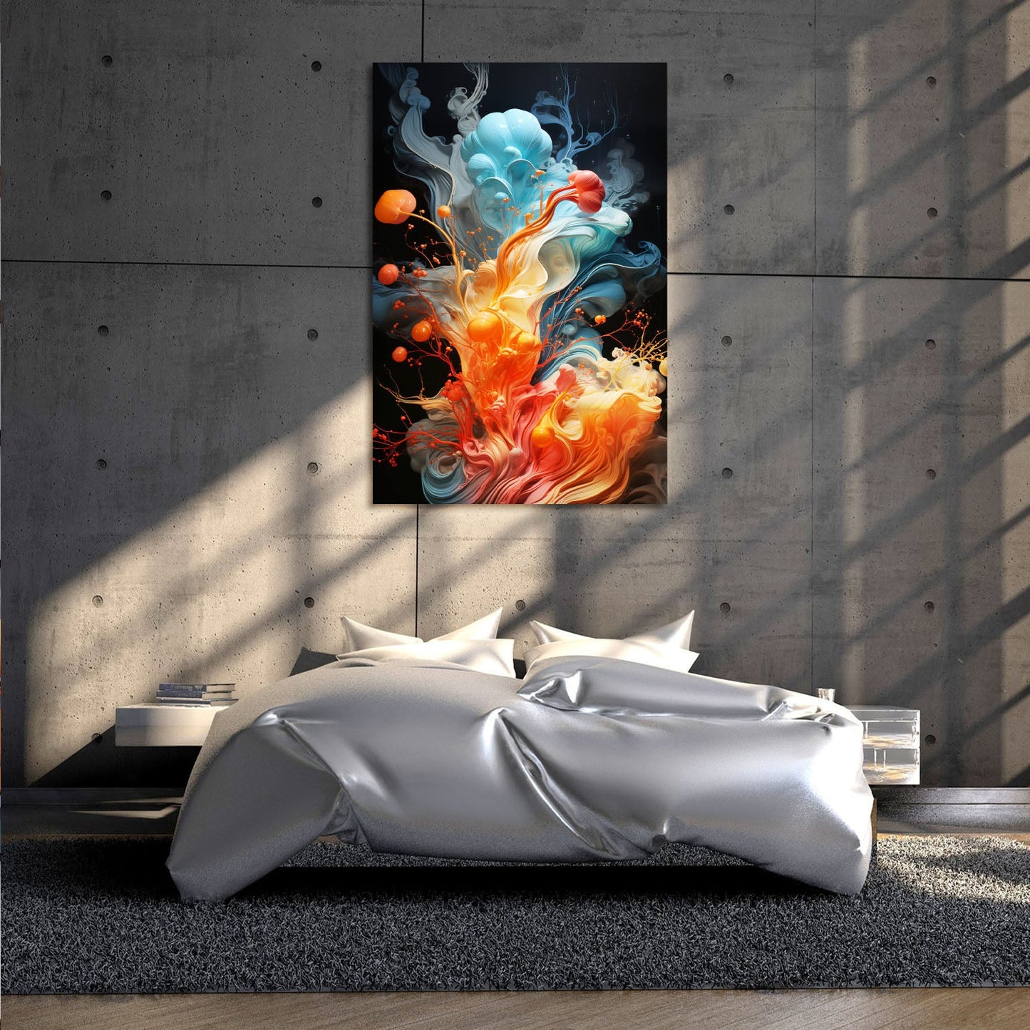 Abstract Color Splash Paint