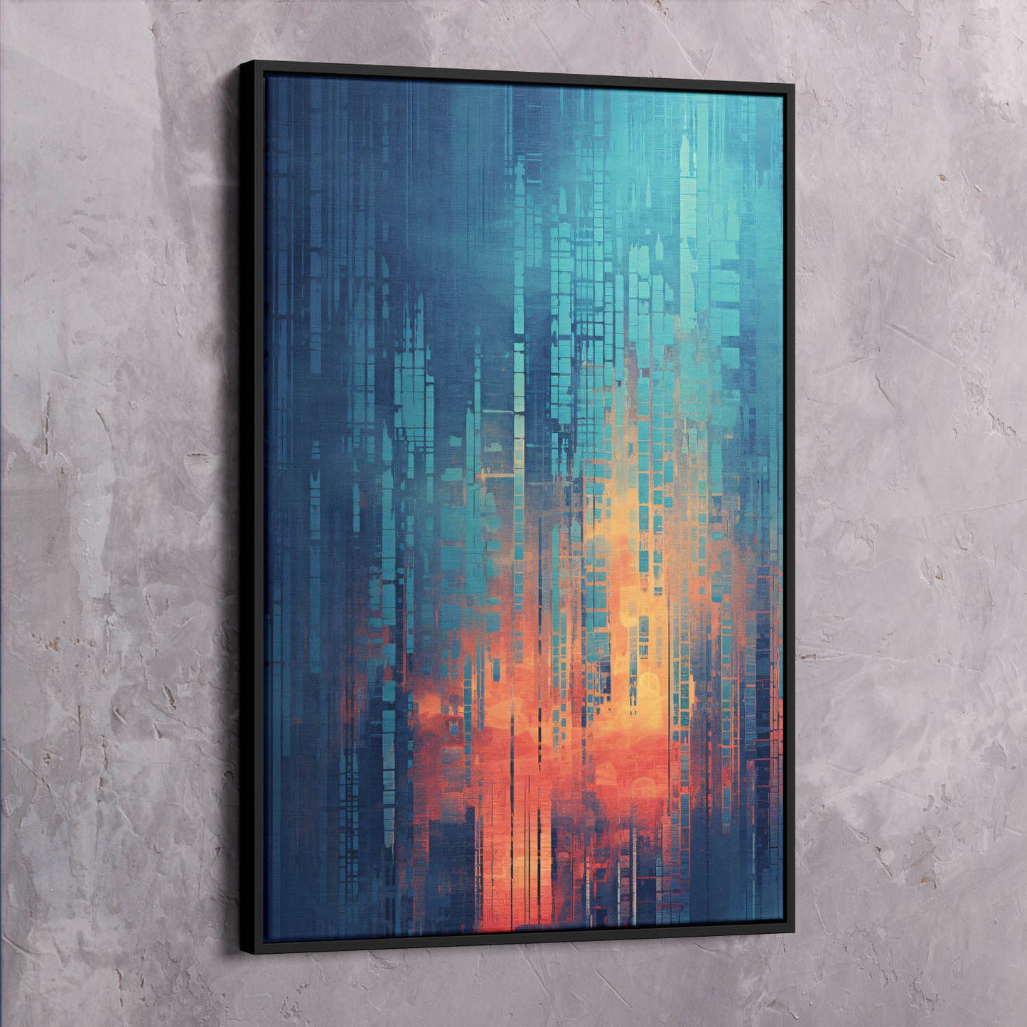 Abstract Colorful Glitch Paint