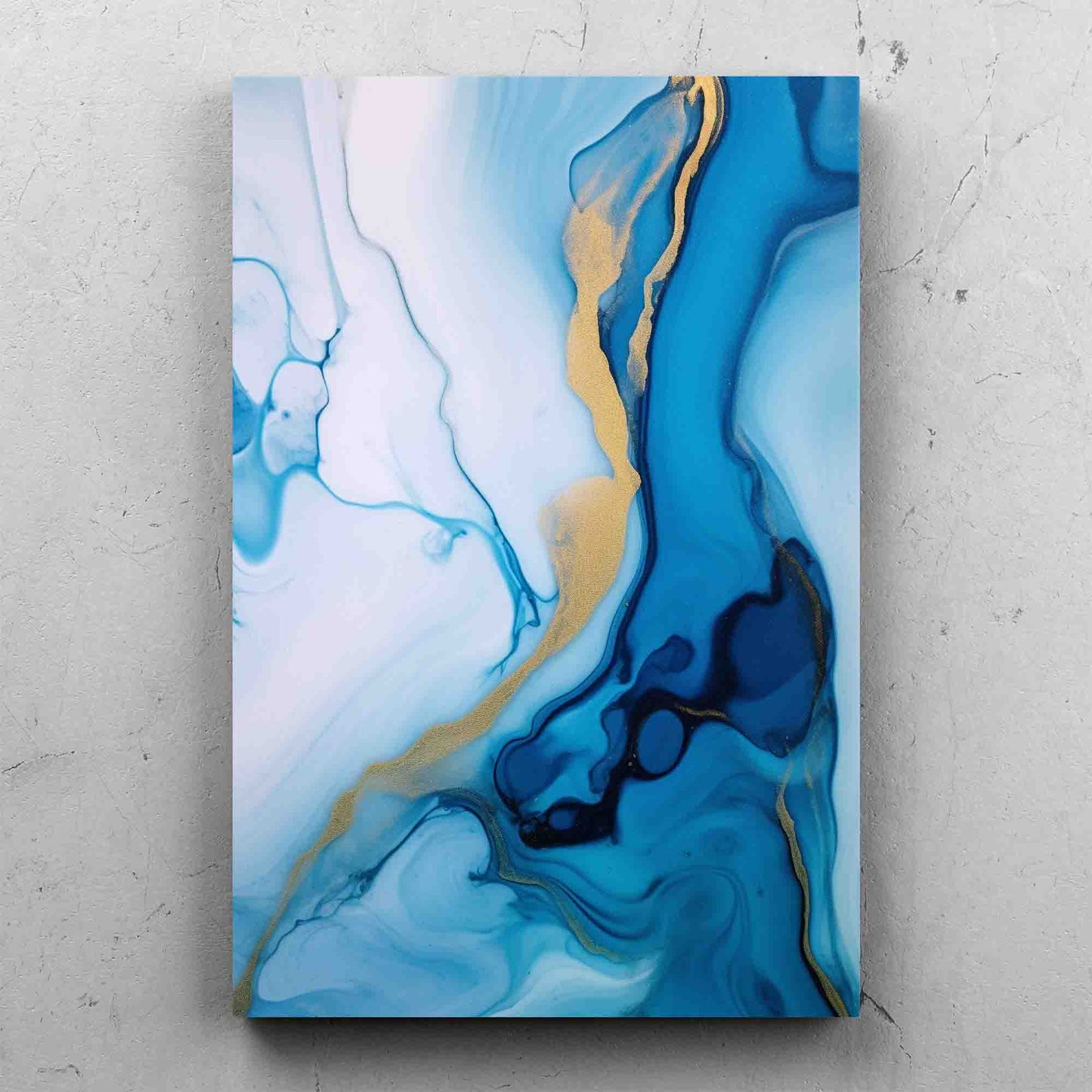 Abstract Colorful Paint on White Surface