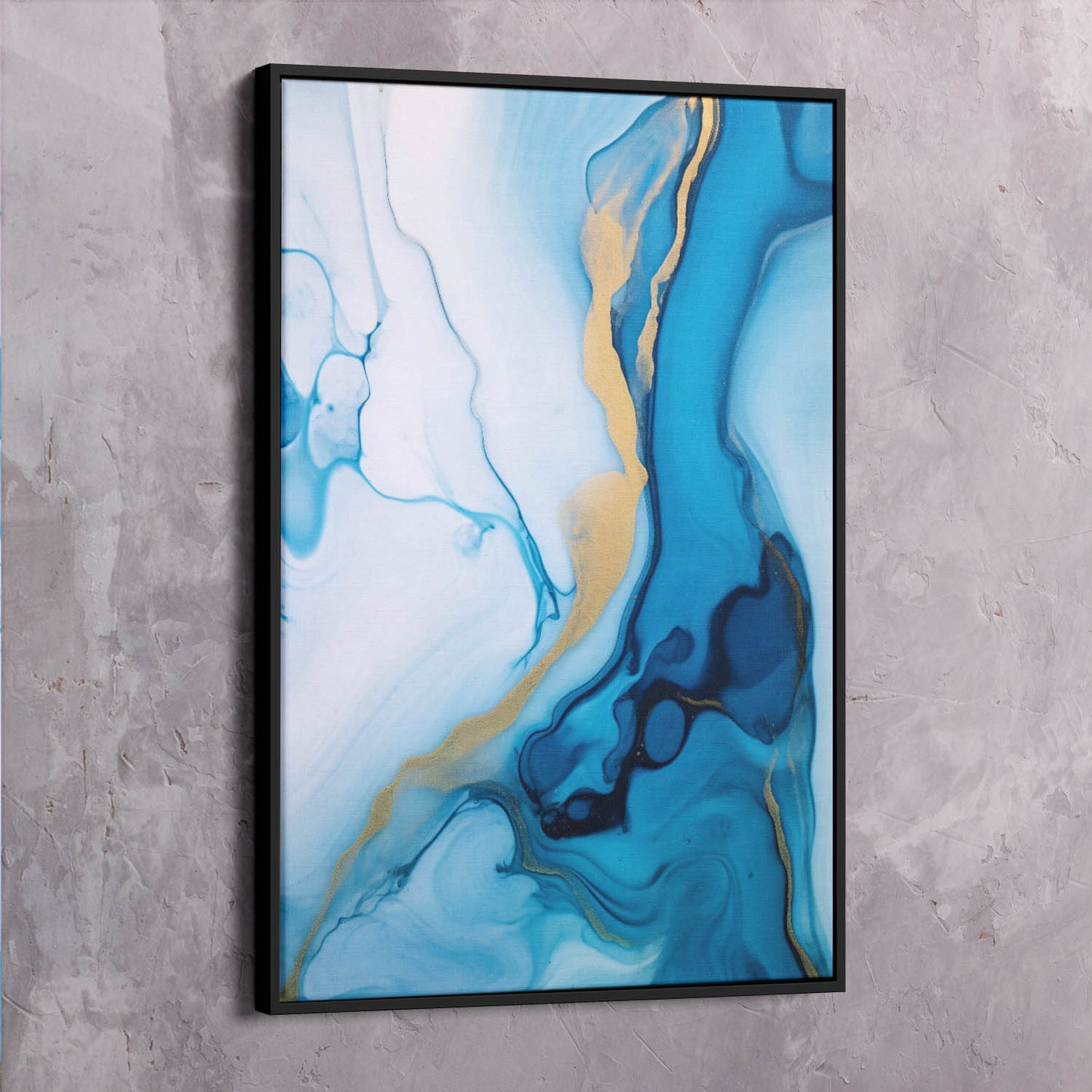 Abstract Colorful Paint on White Surface