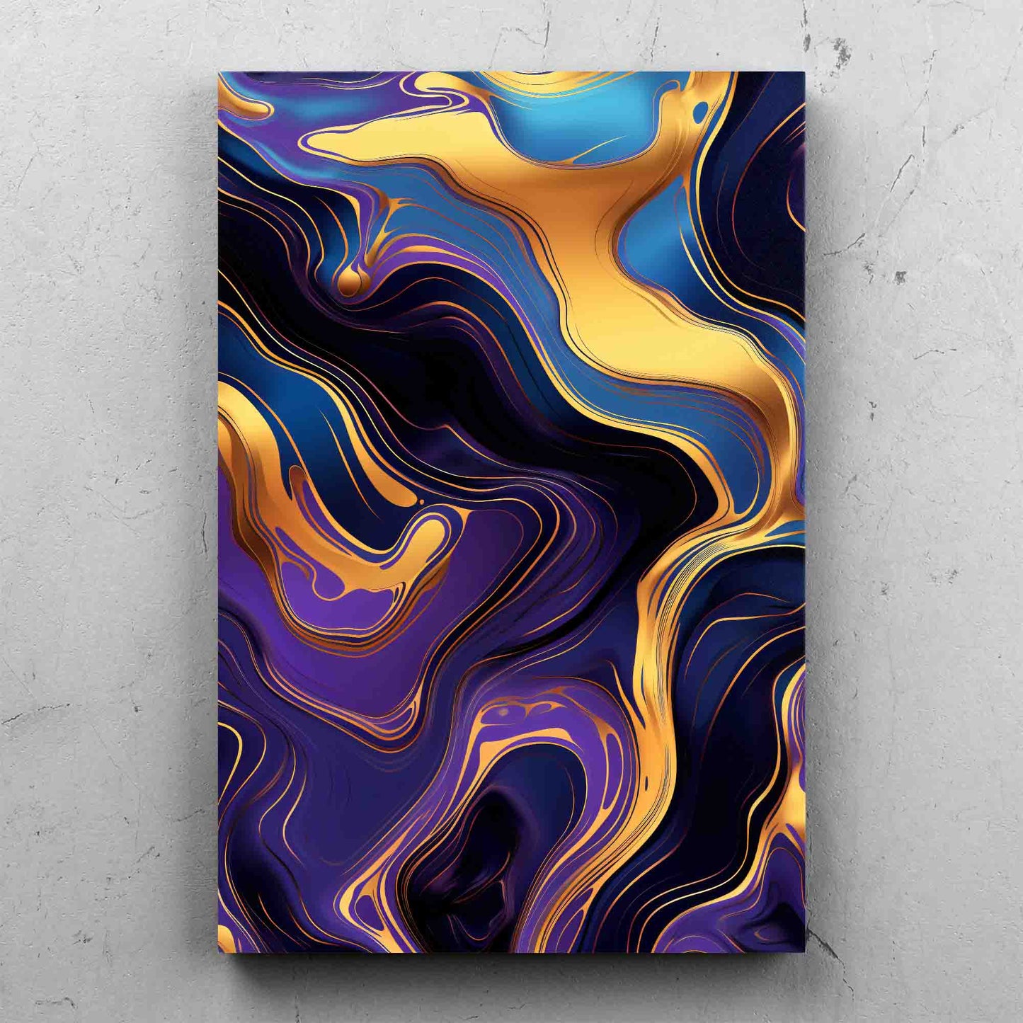 Abstract Liquid Gold Pattern
