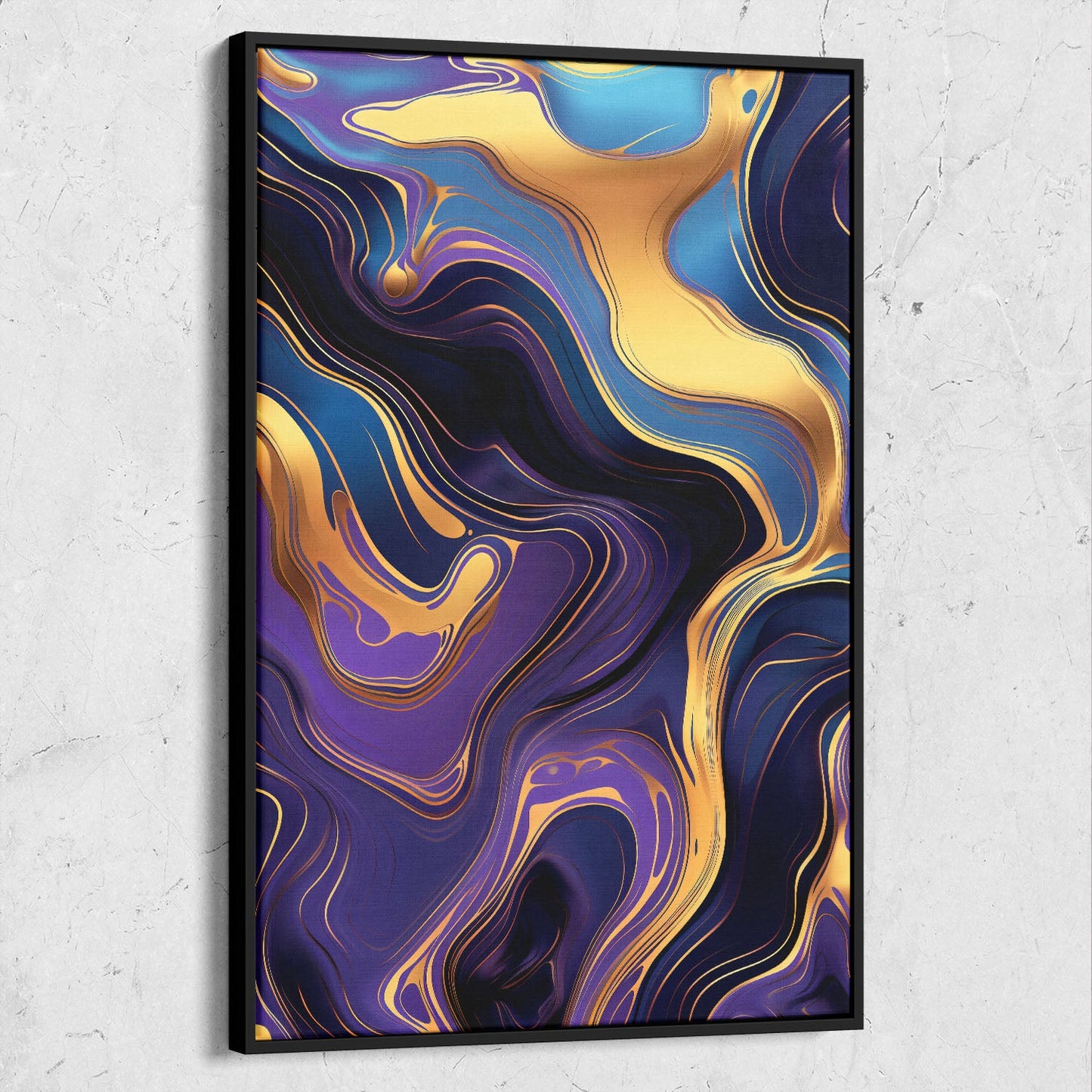 Abstract Liquid Gold Pattern
