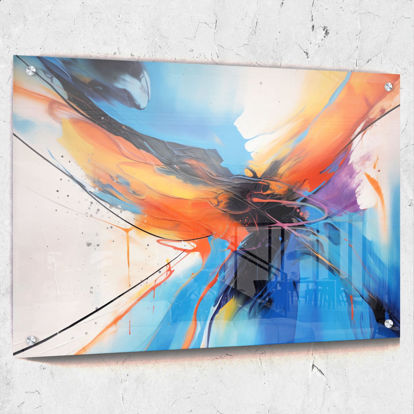 Abstract Multi Color Painting