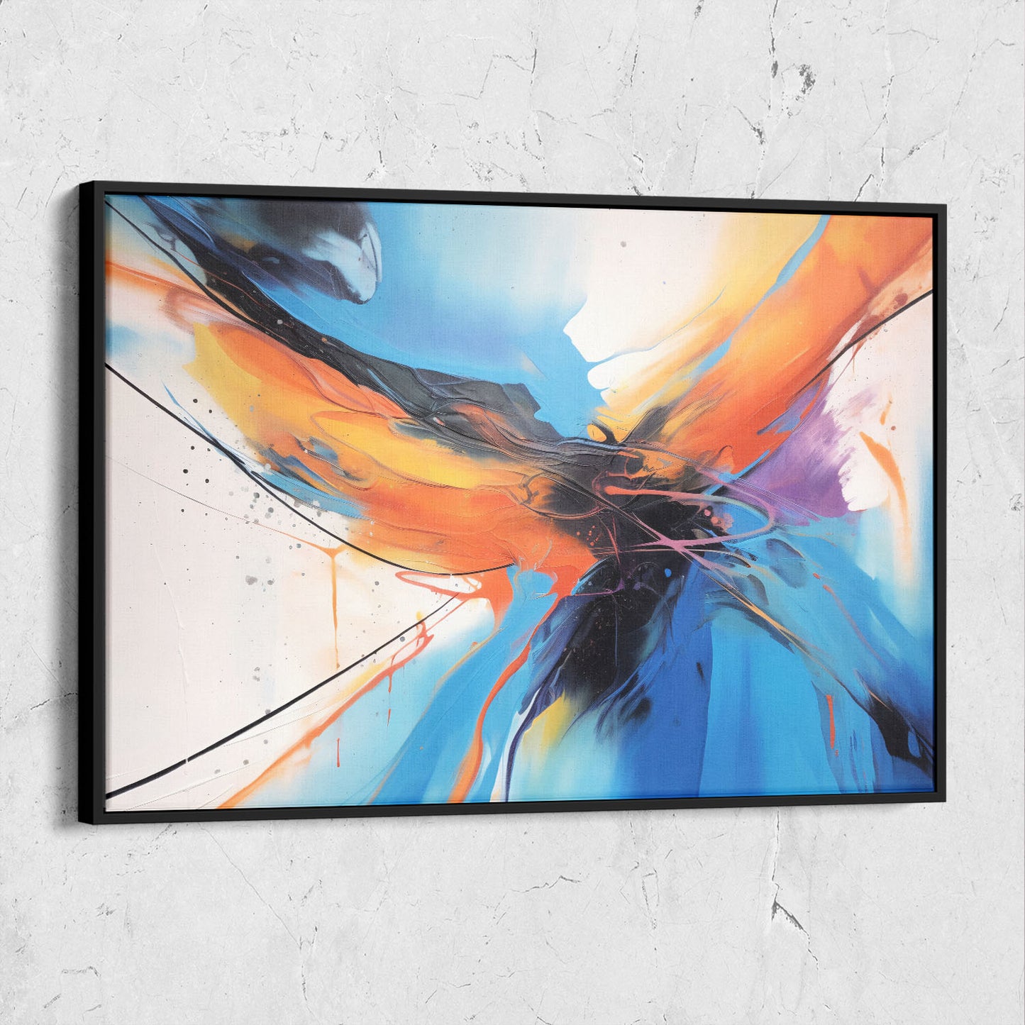 Abstract Multi Color Painting