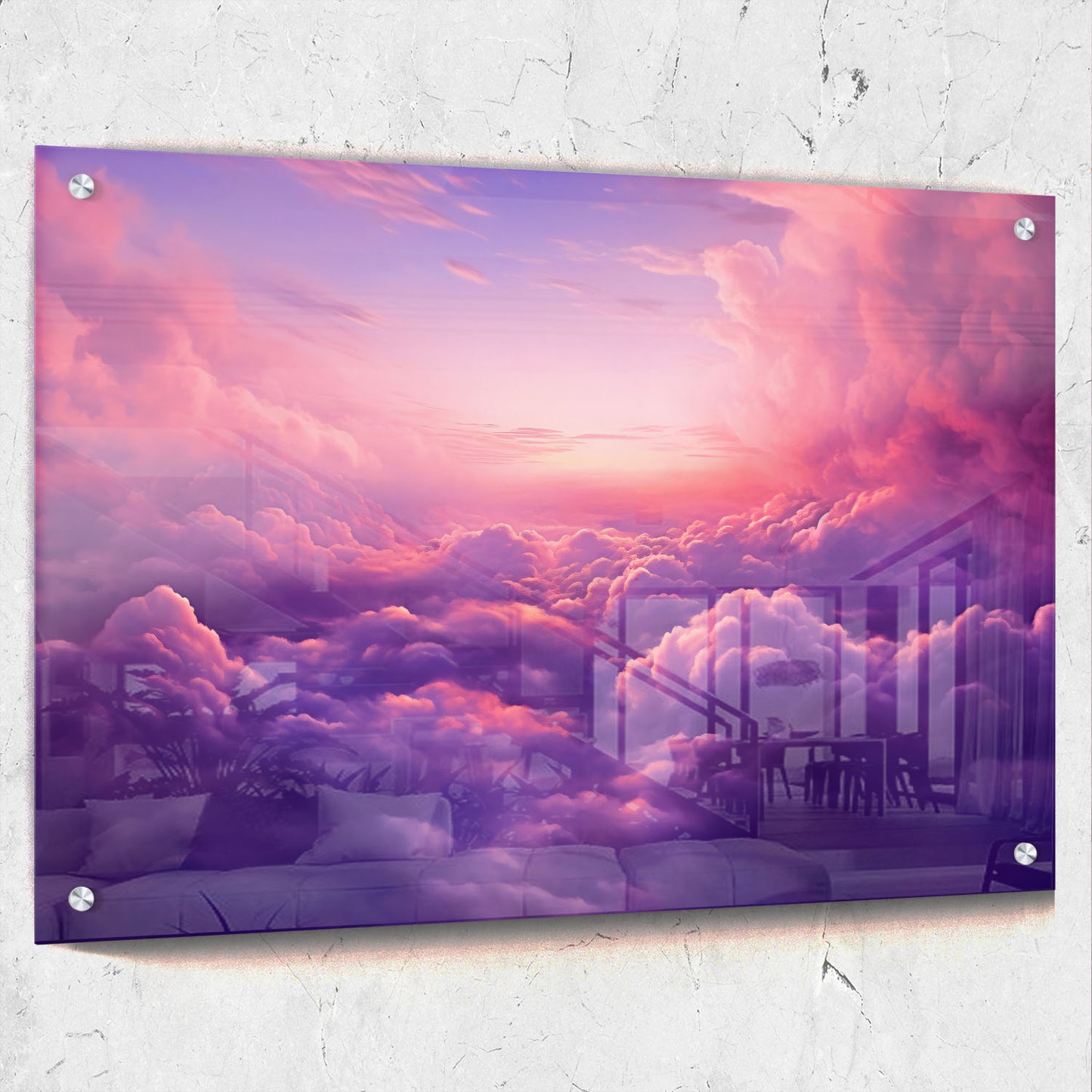 Abstract Pink Clouds