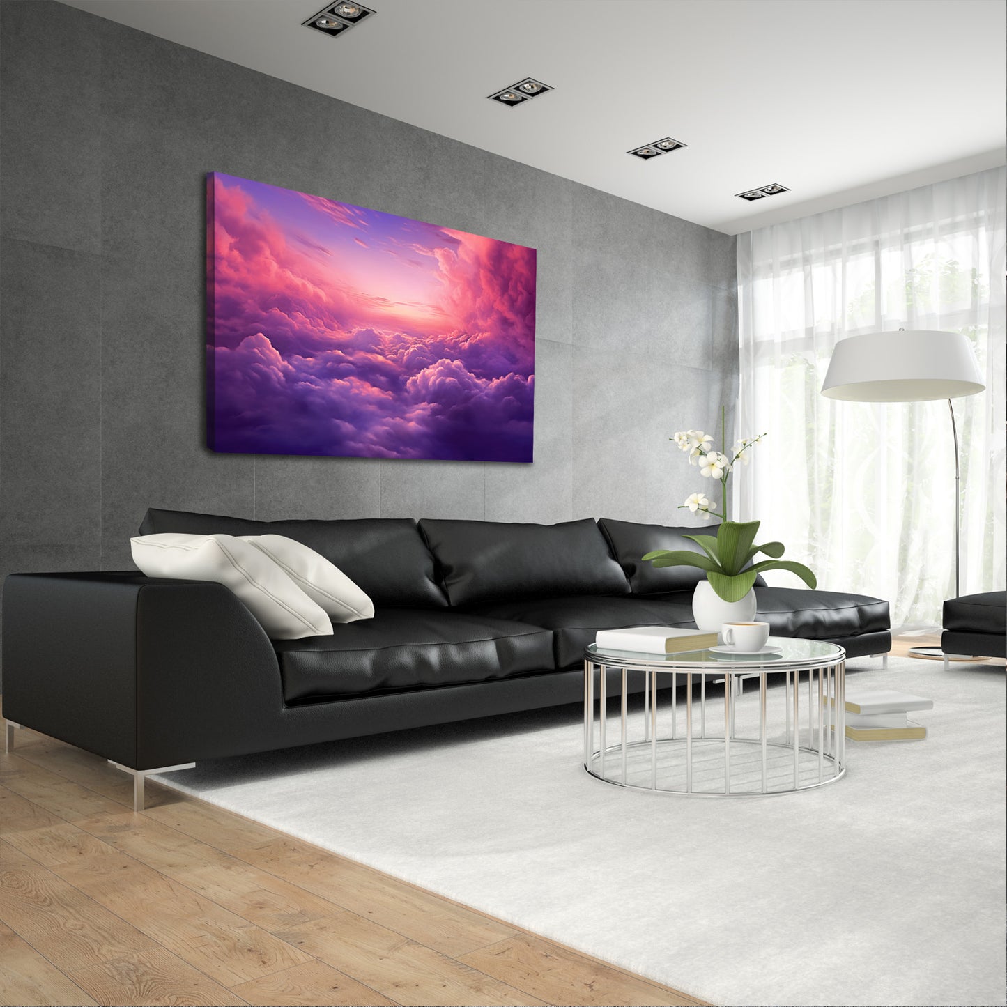 Abstract Pink Clouds