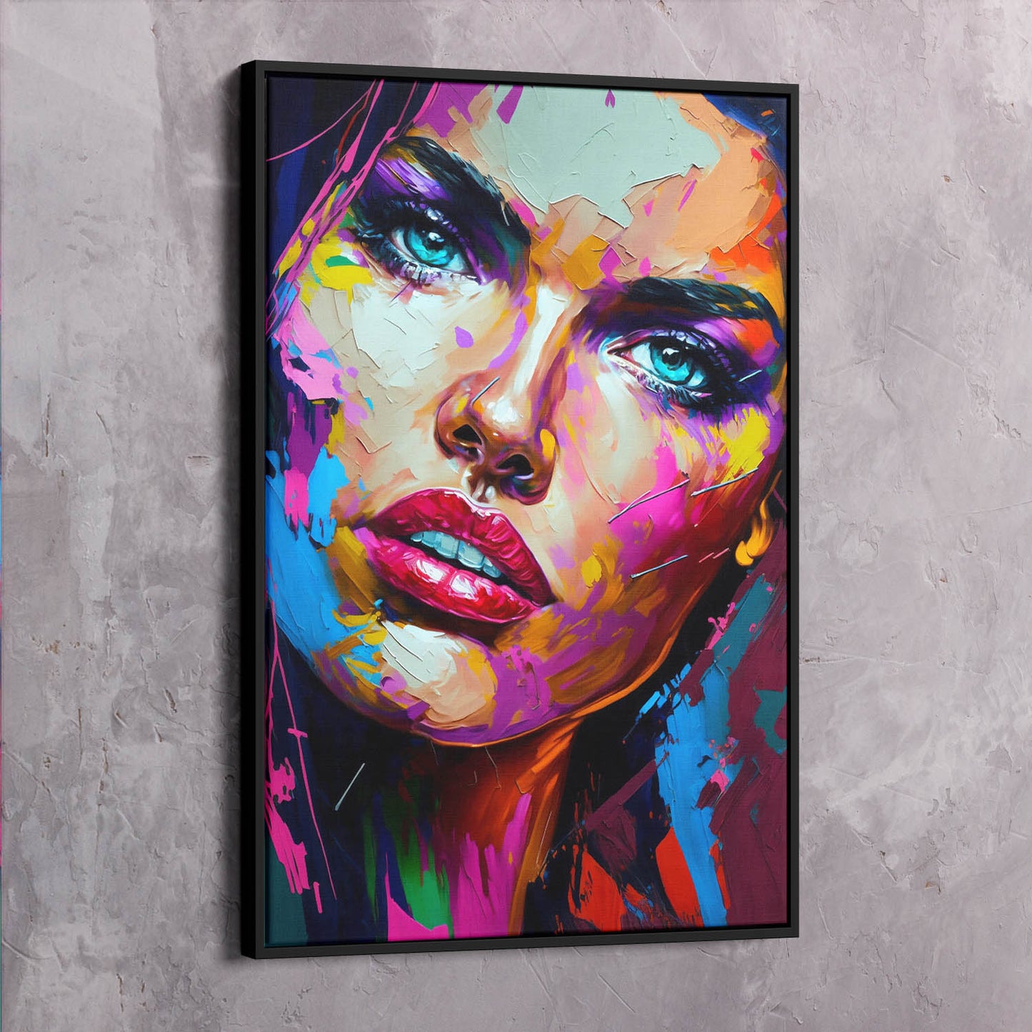 Adriana Lima Knife Painting