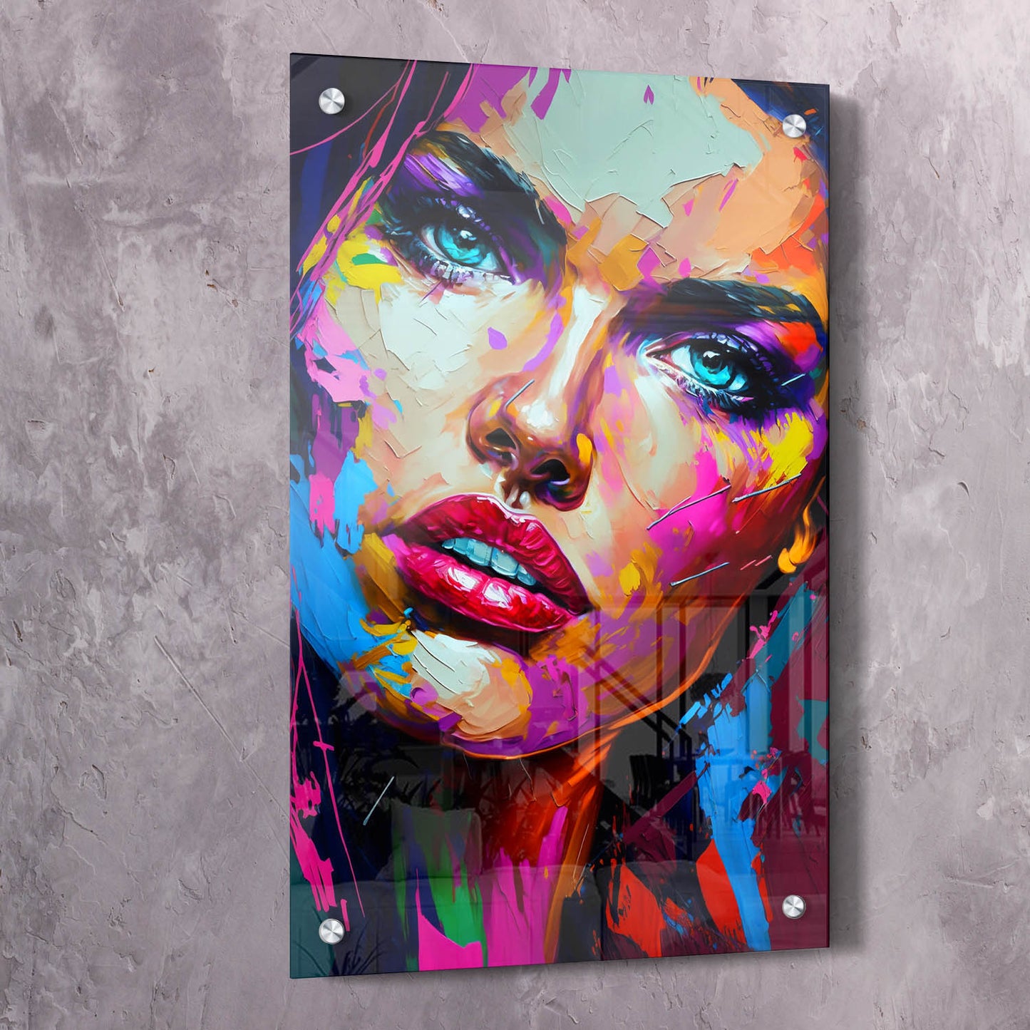 Adriana Lima Knife Painting