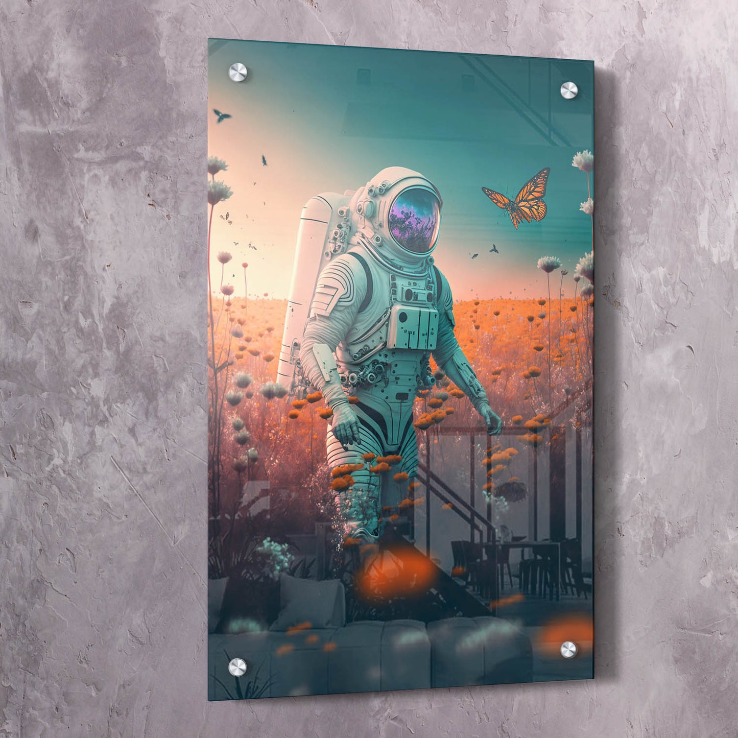 Astronaut Butterfly Chase
