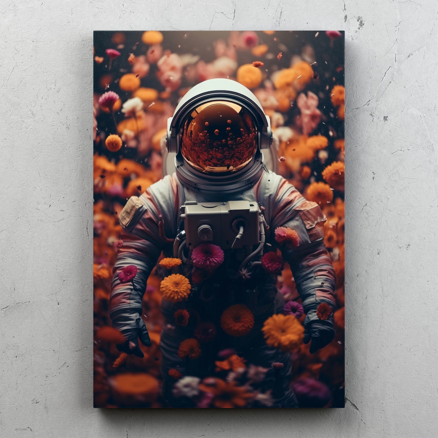 Astronaut Surrounded by Butterflys