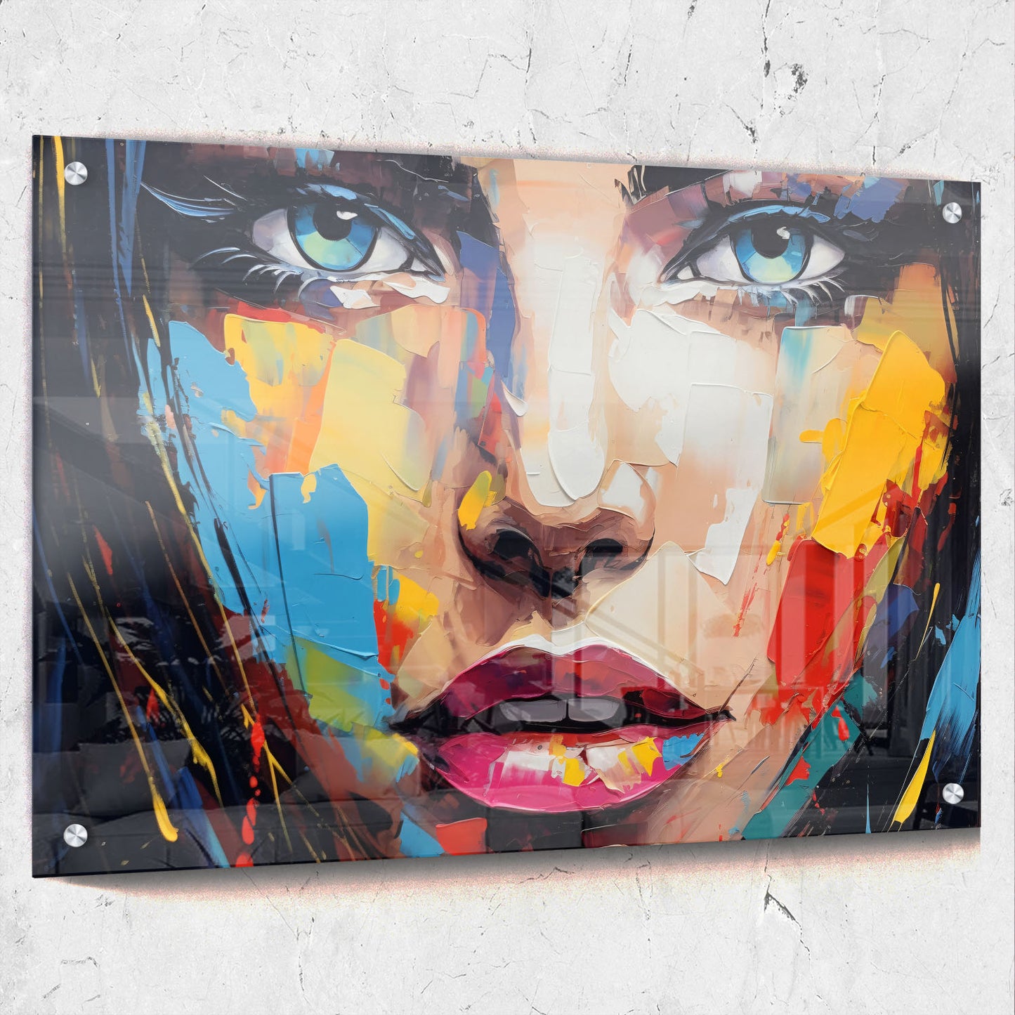 Beauty Face Pallet Knife Painting