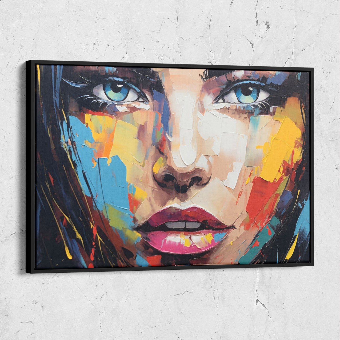 Beauty Face Pallet Knife Painting