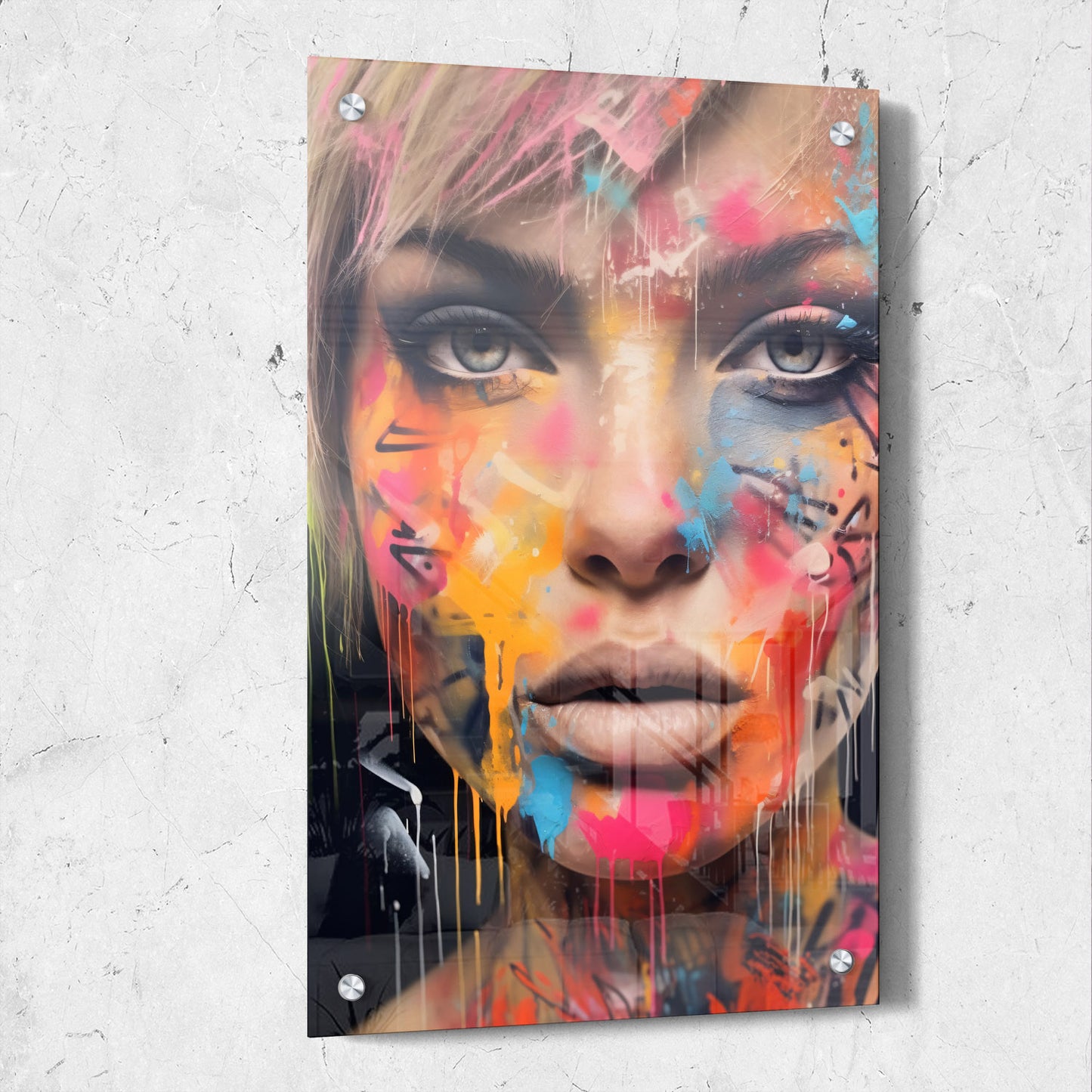 Graffiti Spray Paint Dripping Beauty