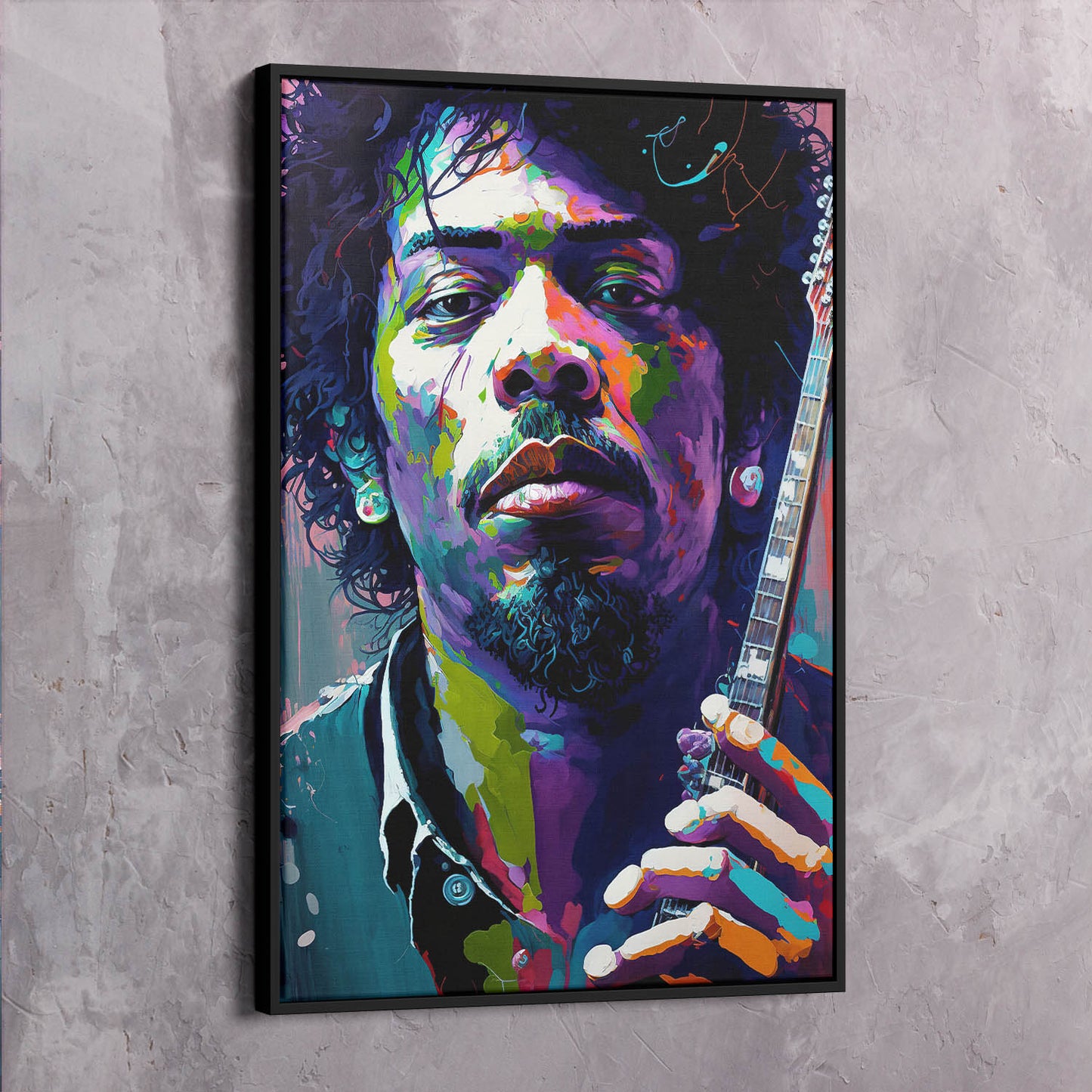 Jimi Hendrix Guitar Paint