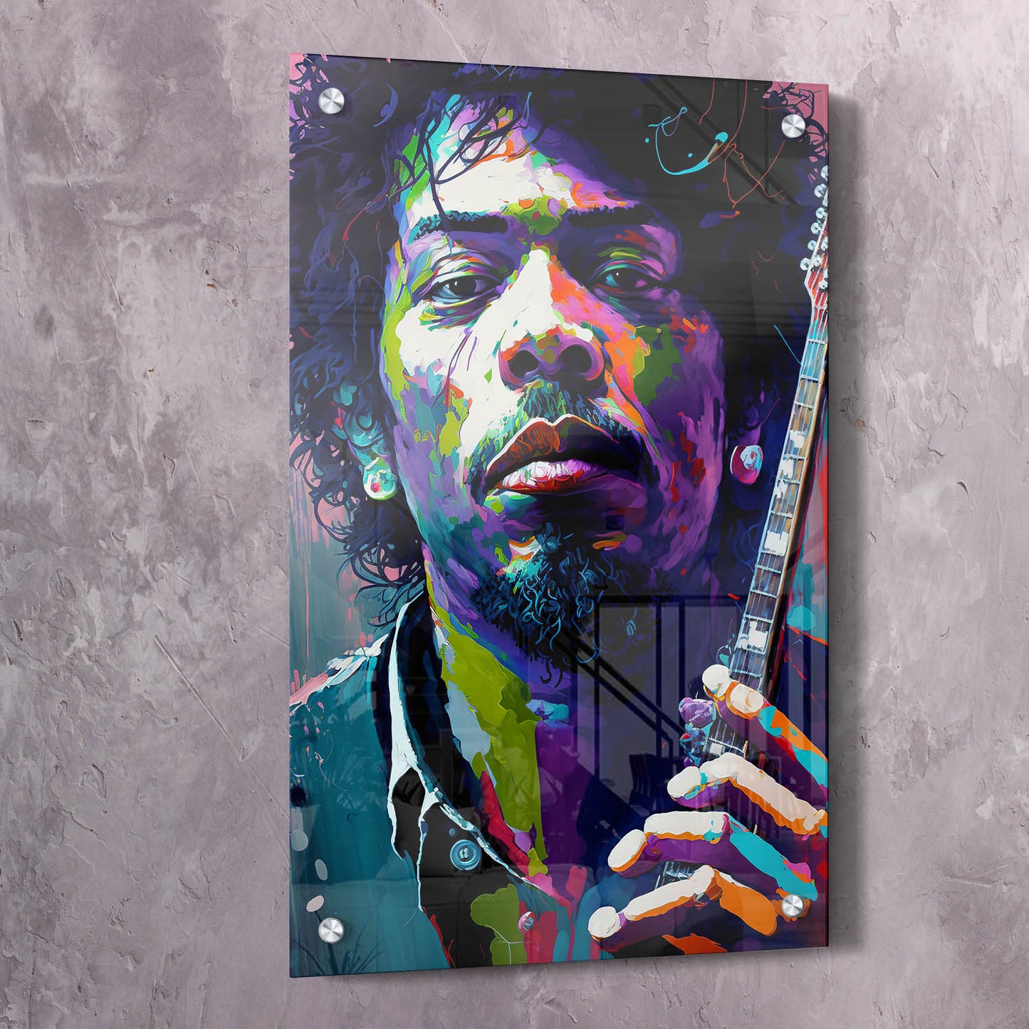 Jimi Hendrix Guitar Paint