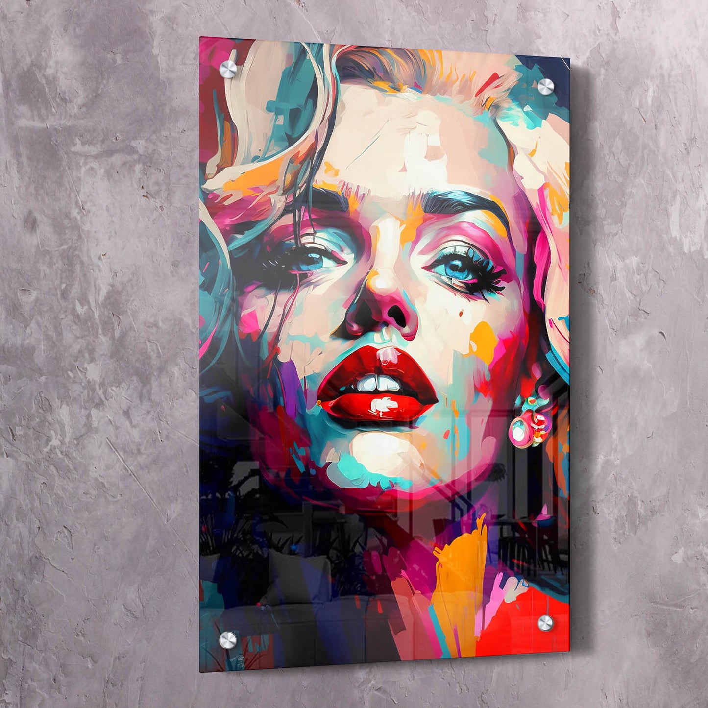 Marylin Monroe Inspired Knife Painting