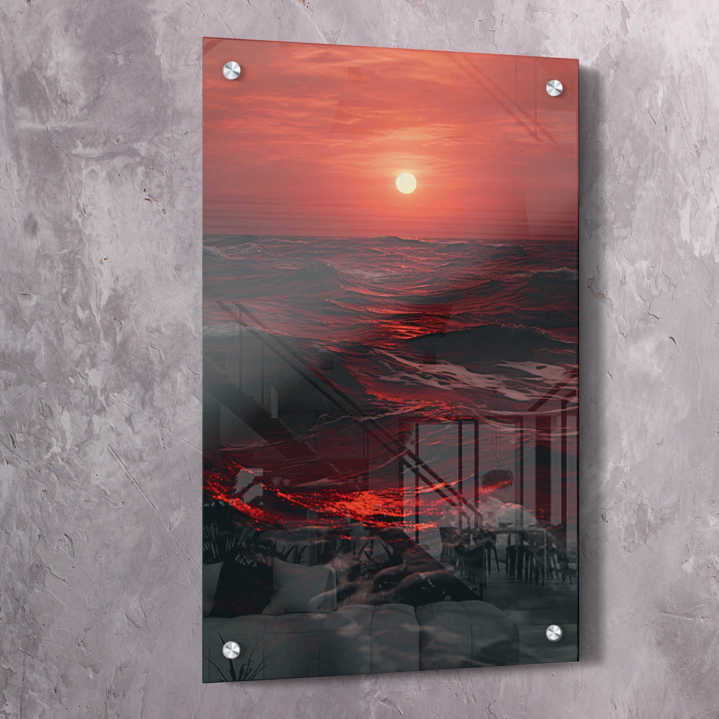 Ocean Red Sunset