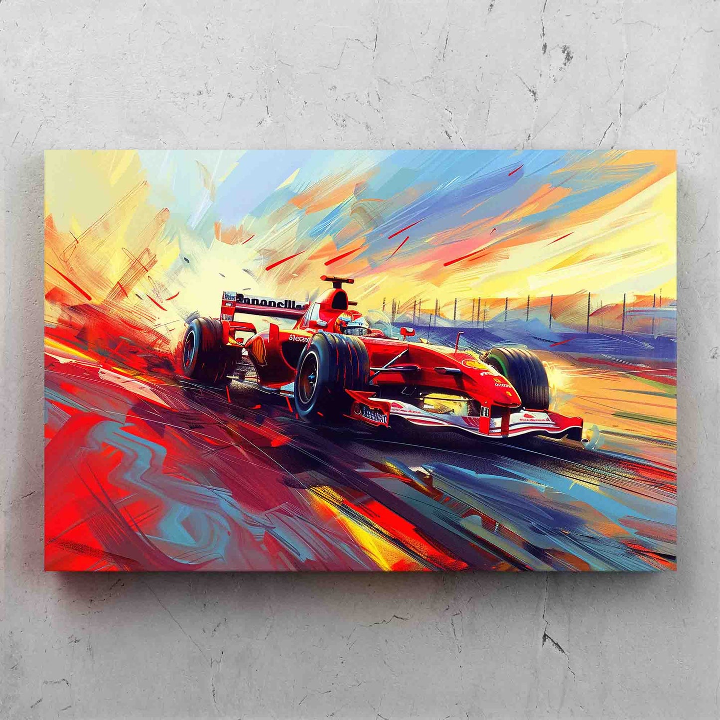 Abstract F1 Race Art