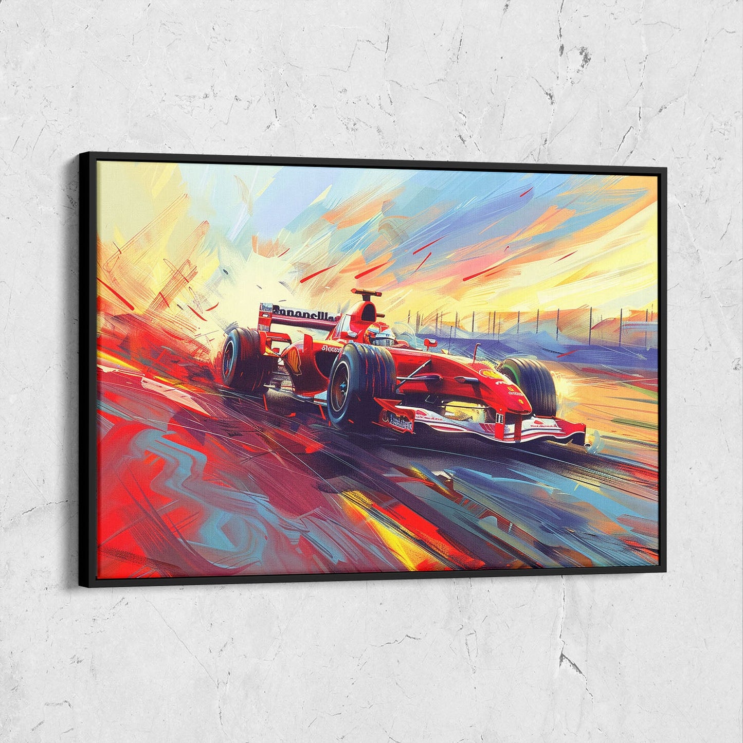 Abstract F1 Race Art