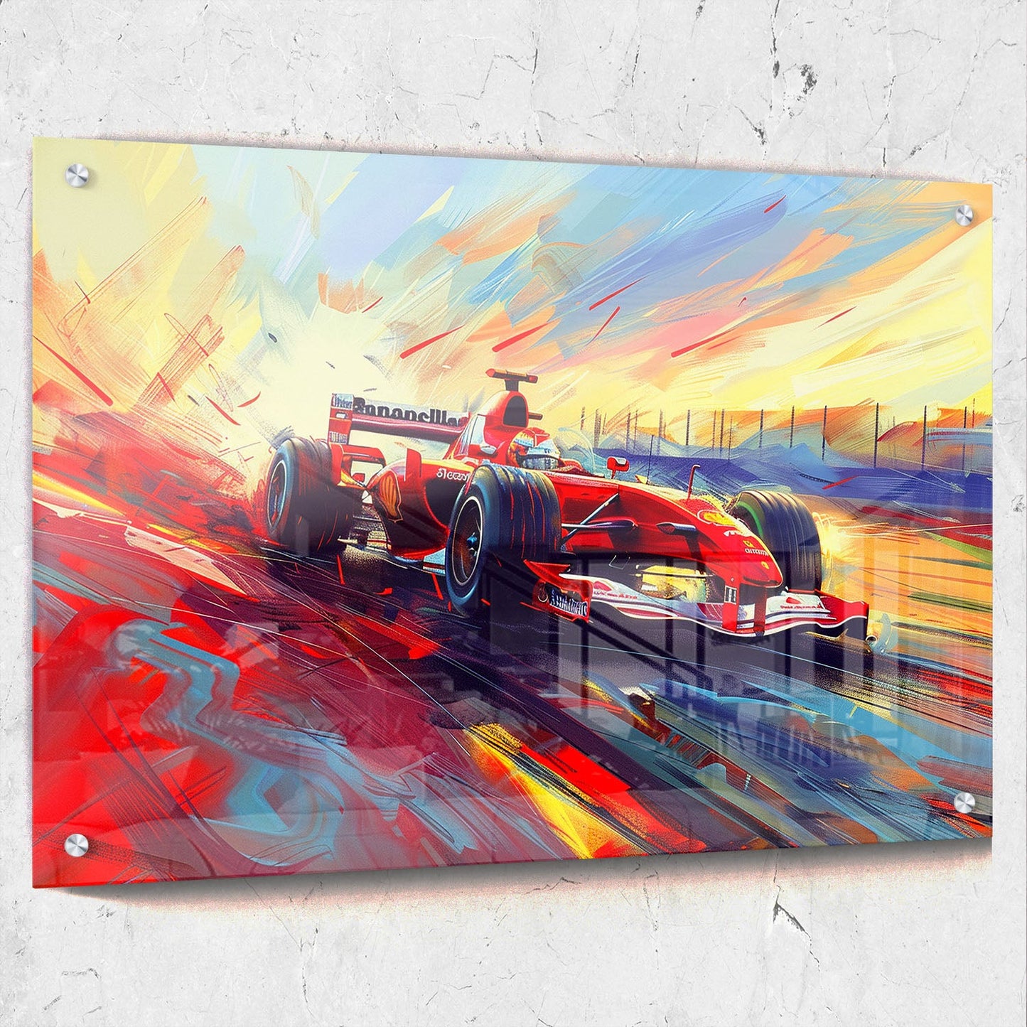 Abstract F1 Race Art