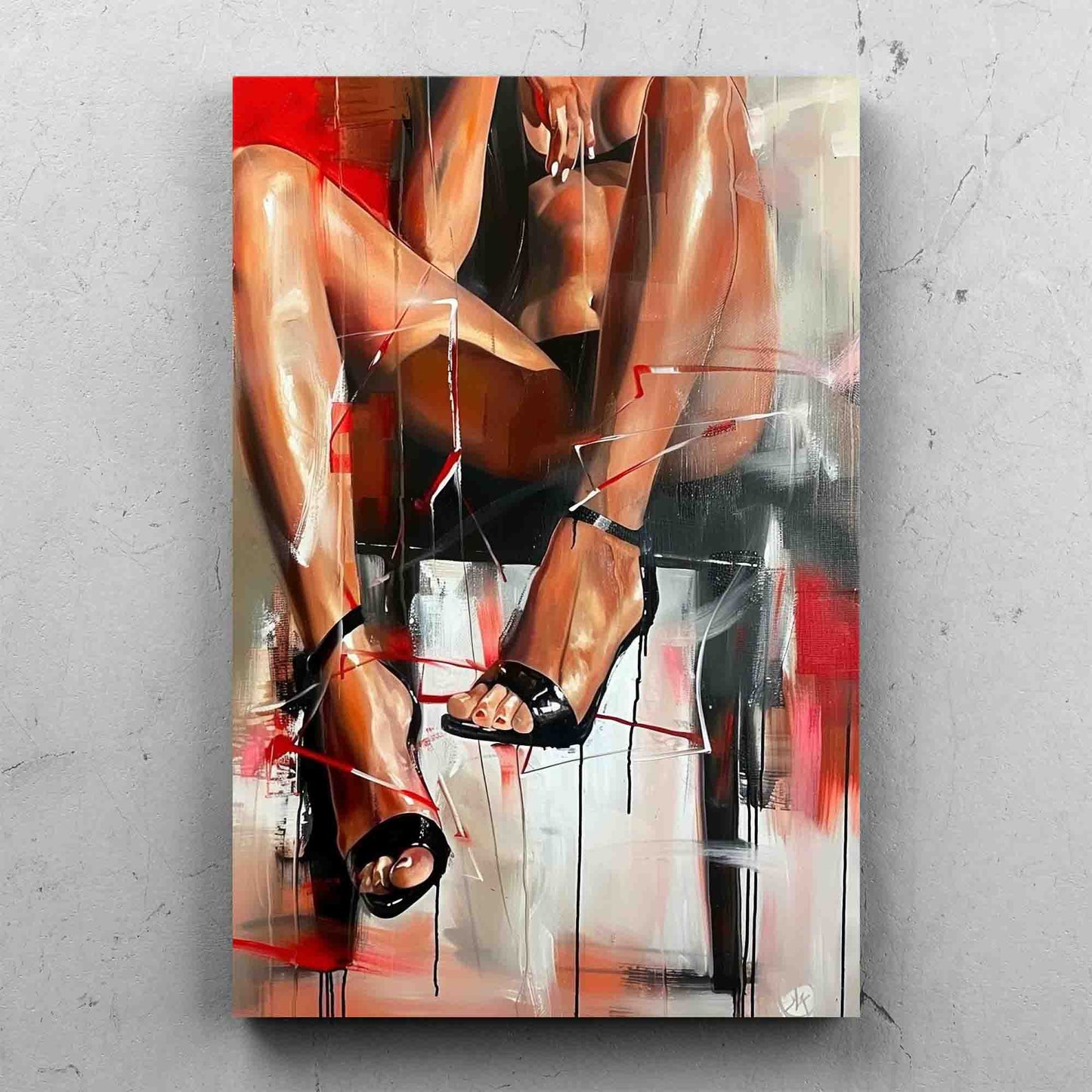 Abstract Figurative Woman Painting
