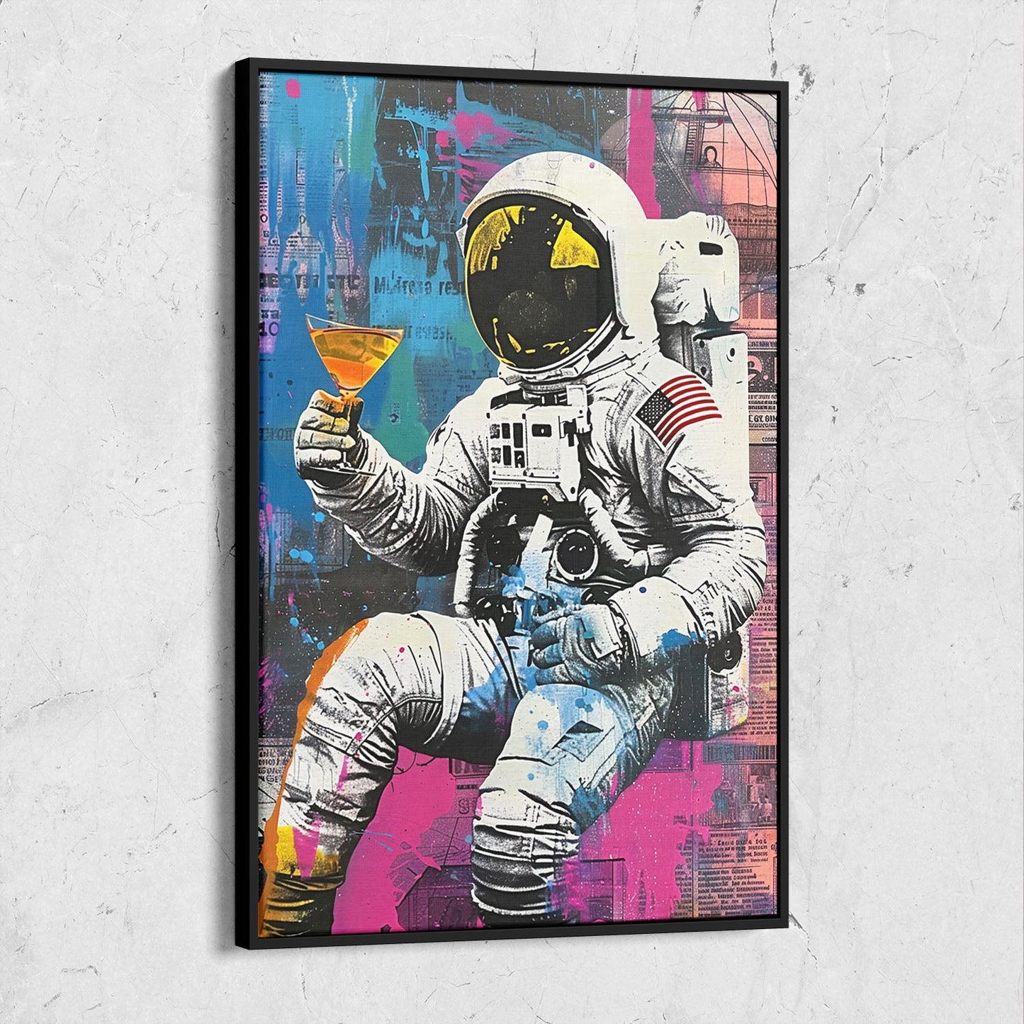 Colorful Astronaut Pop Art