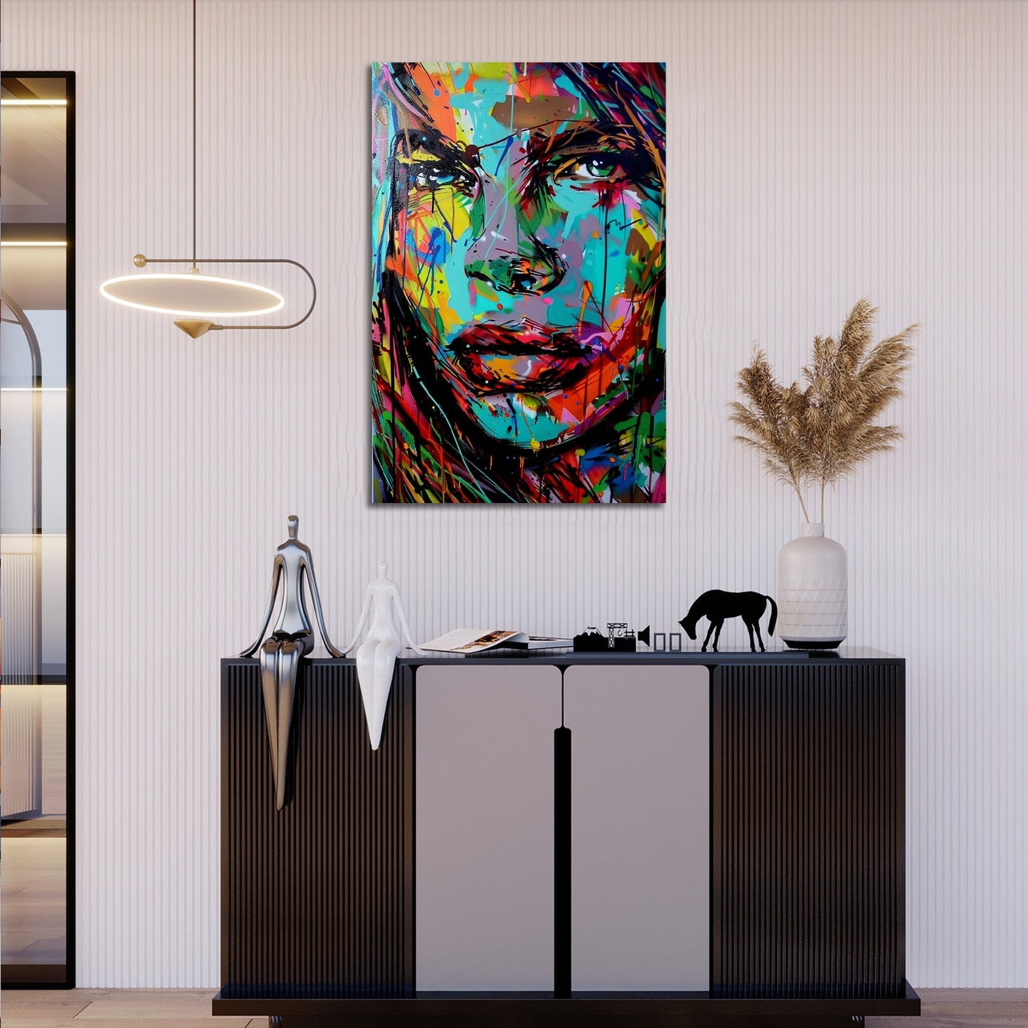 Colorful Graffiti Paint Woman