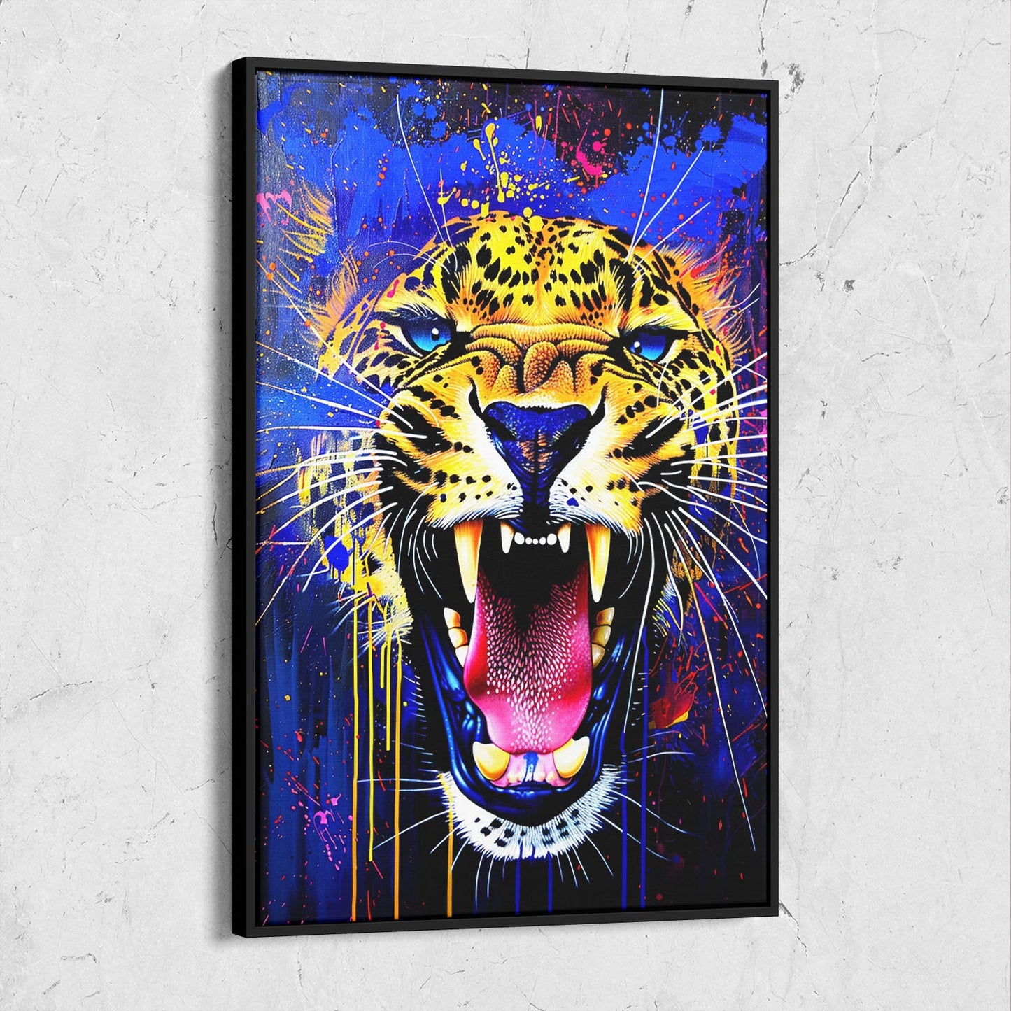 Colorful Leopard Pop Art Painting