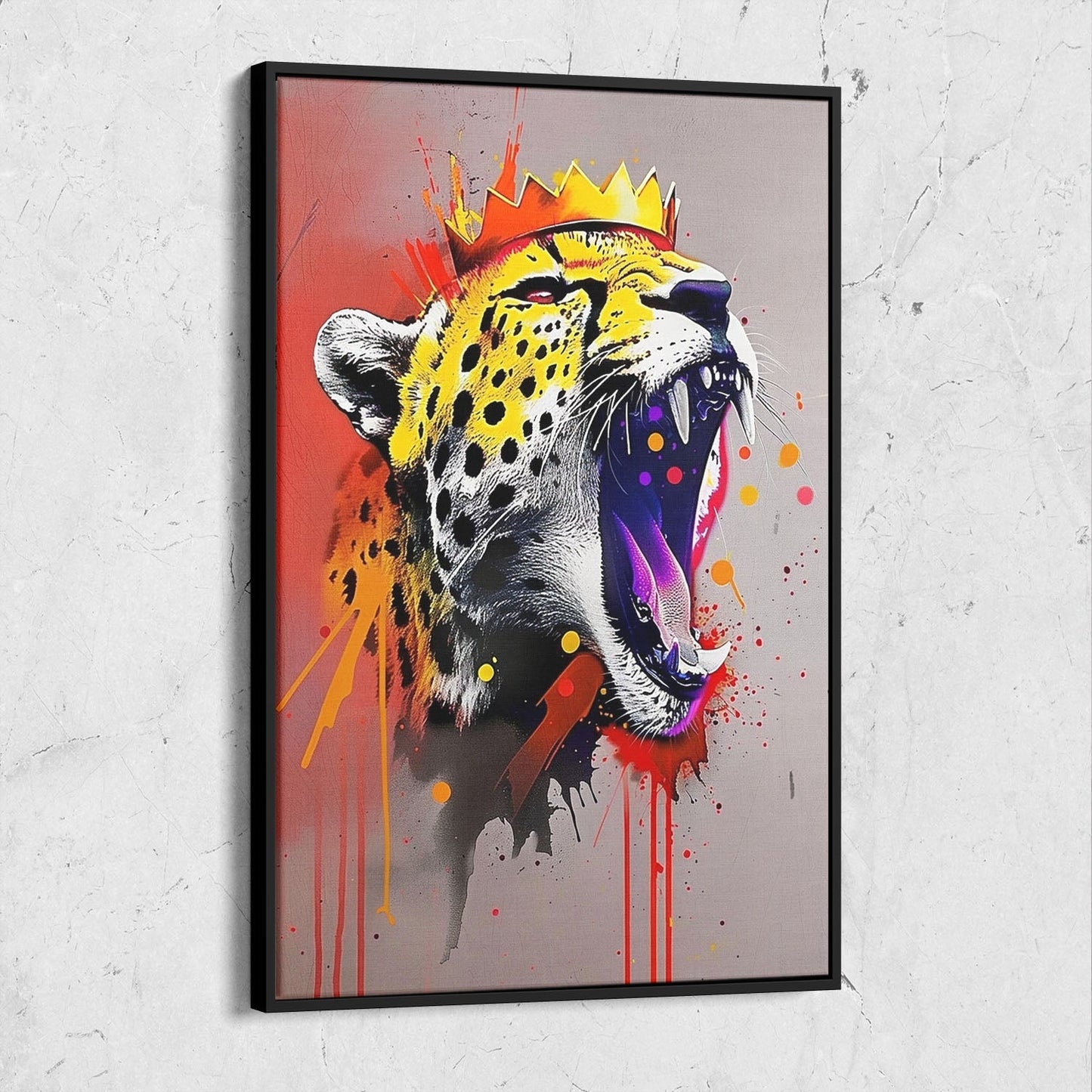 Colorful Pop Art Cheetah Print