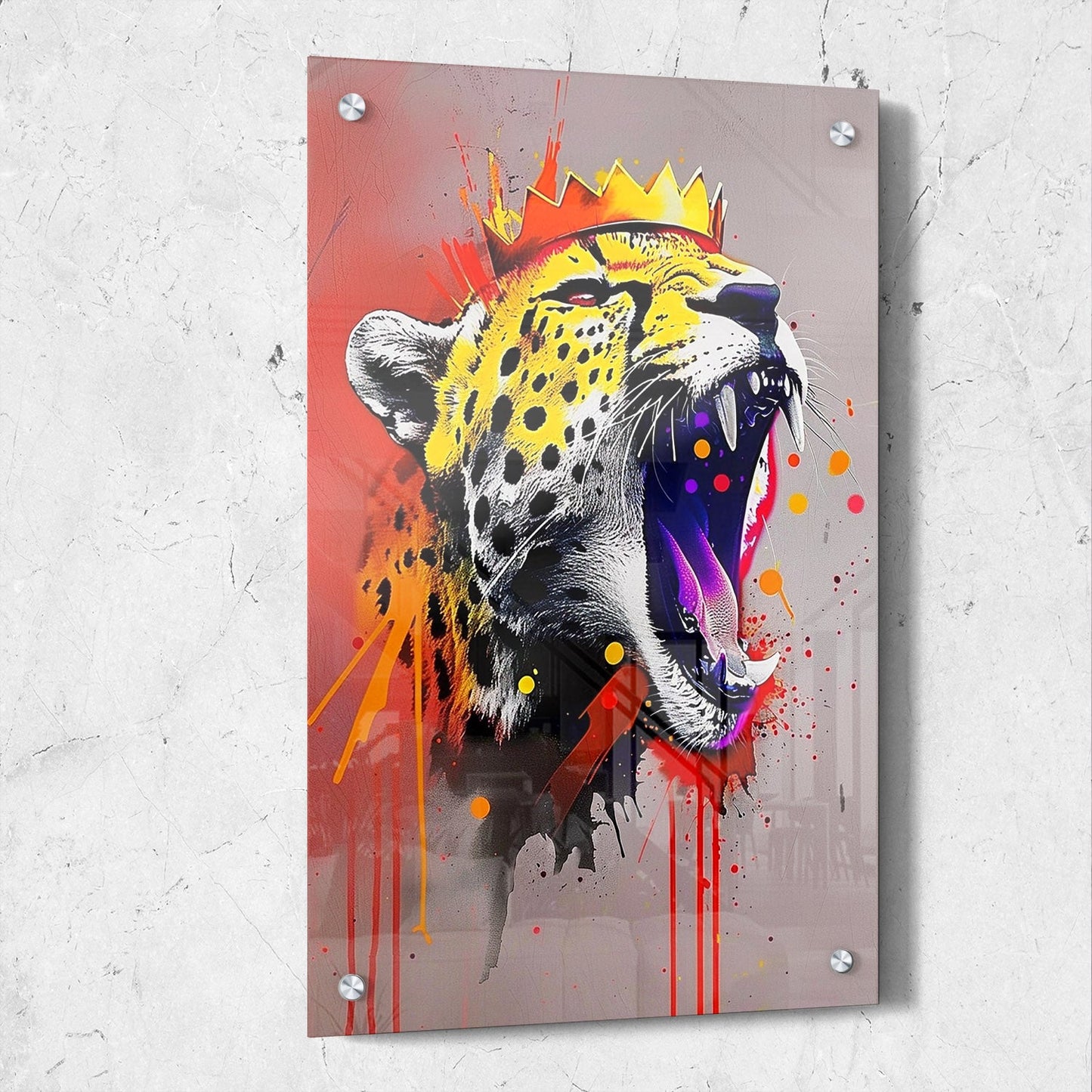 Colorful Pop Art Cheetah Print