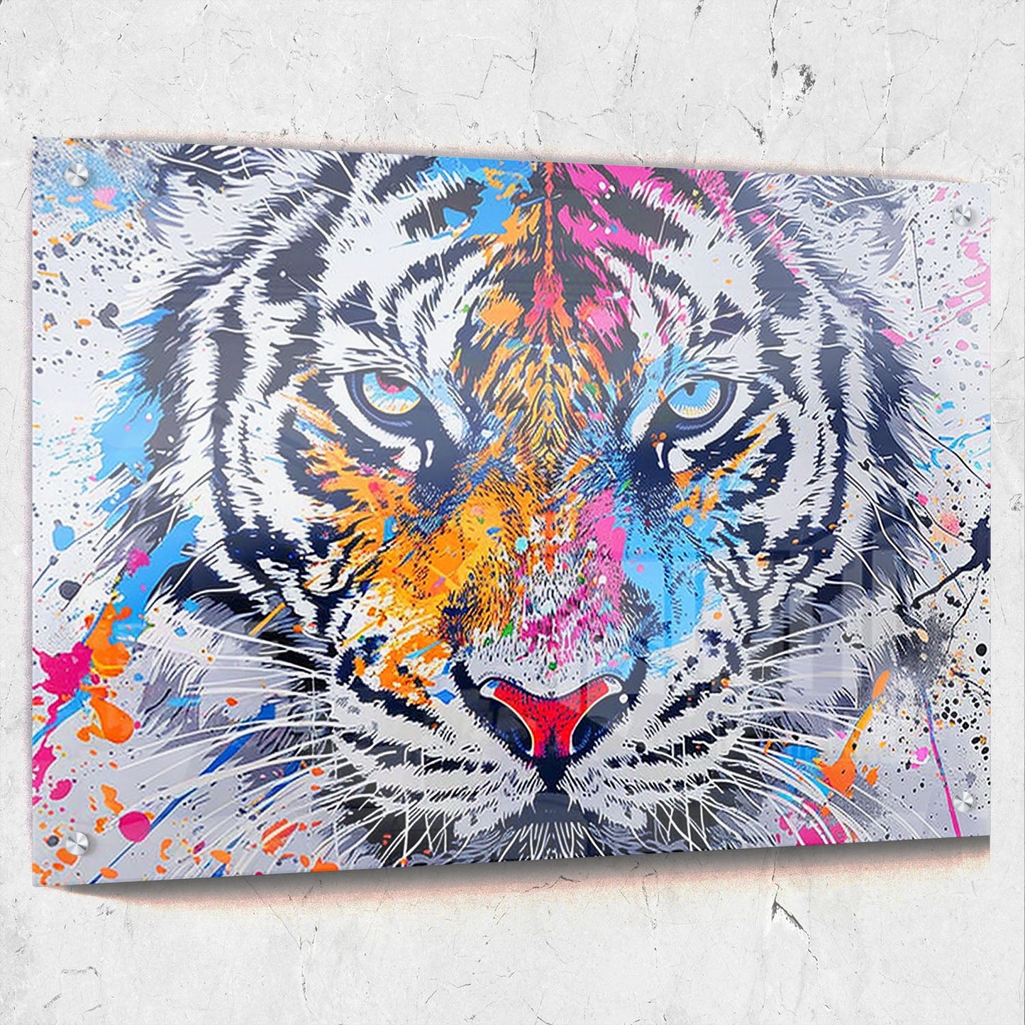 Colorful Tiger Pop Art Print