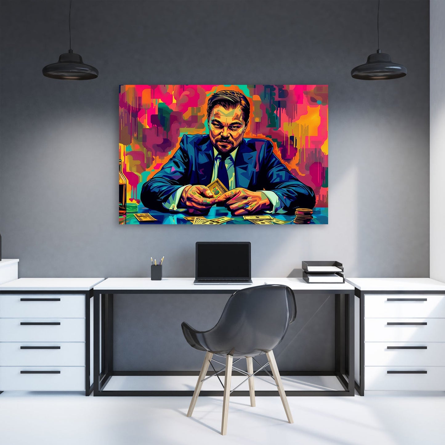 Digital Pop Art Money Man