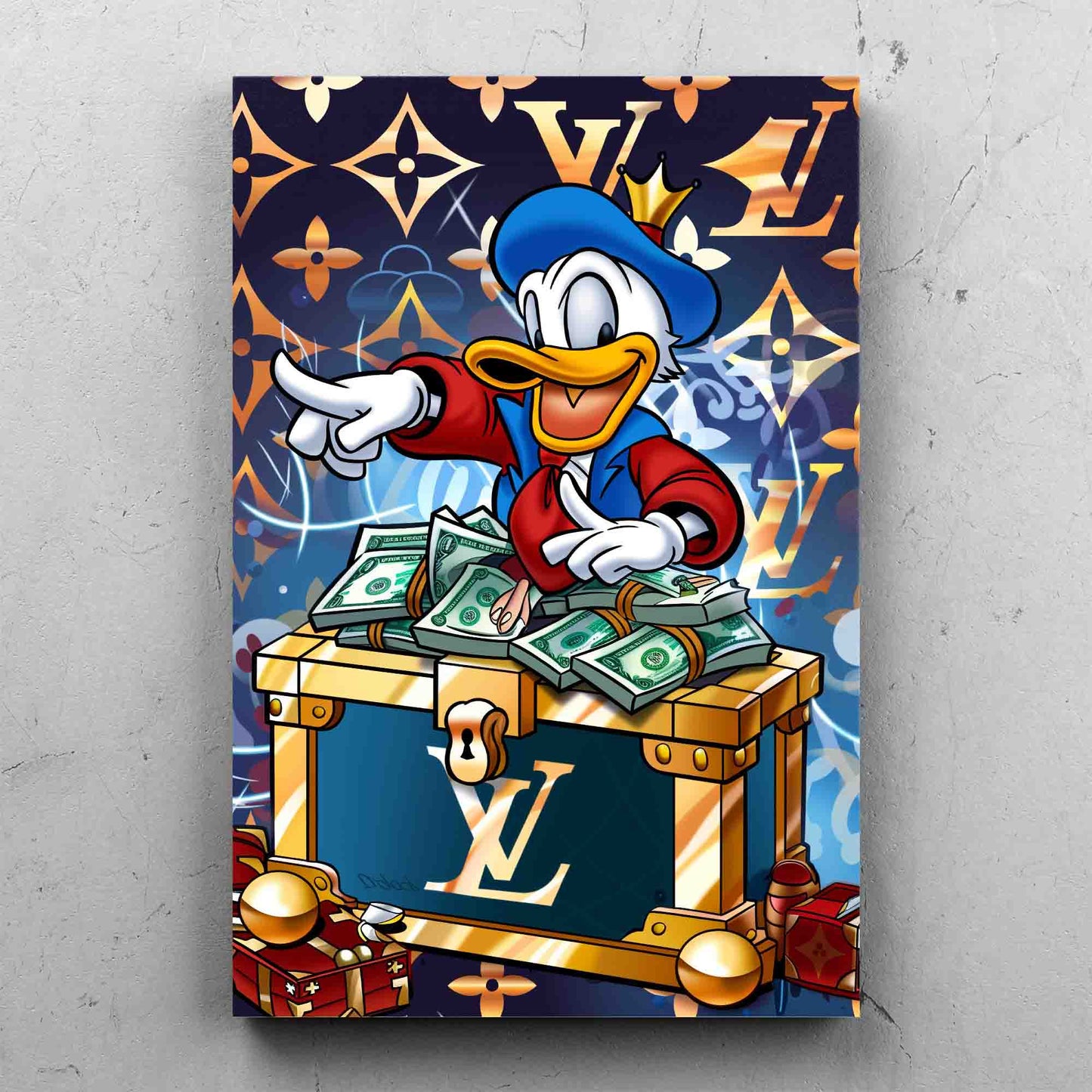 Luxury Donald Duck Pop Art