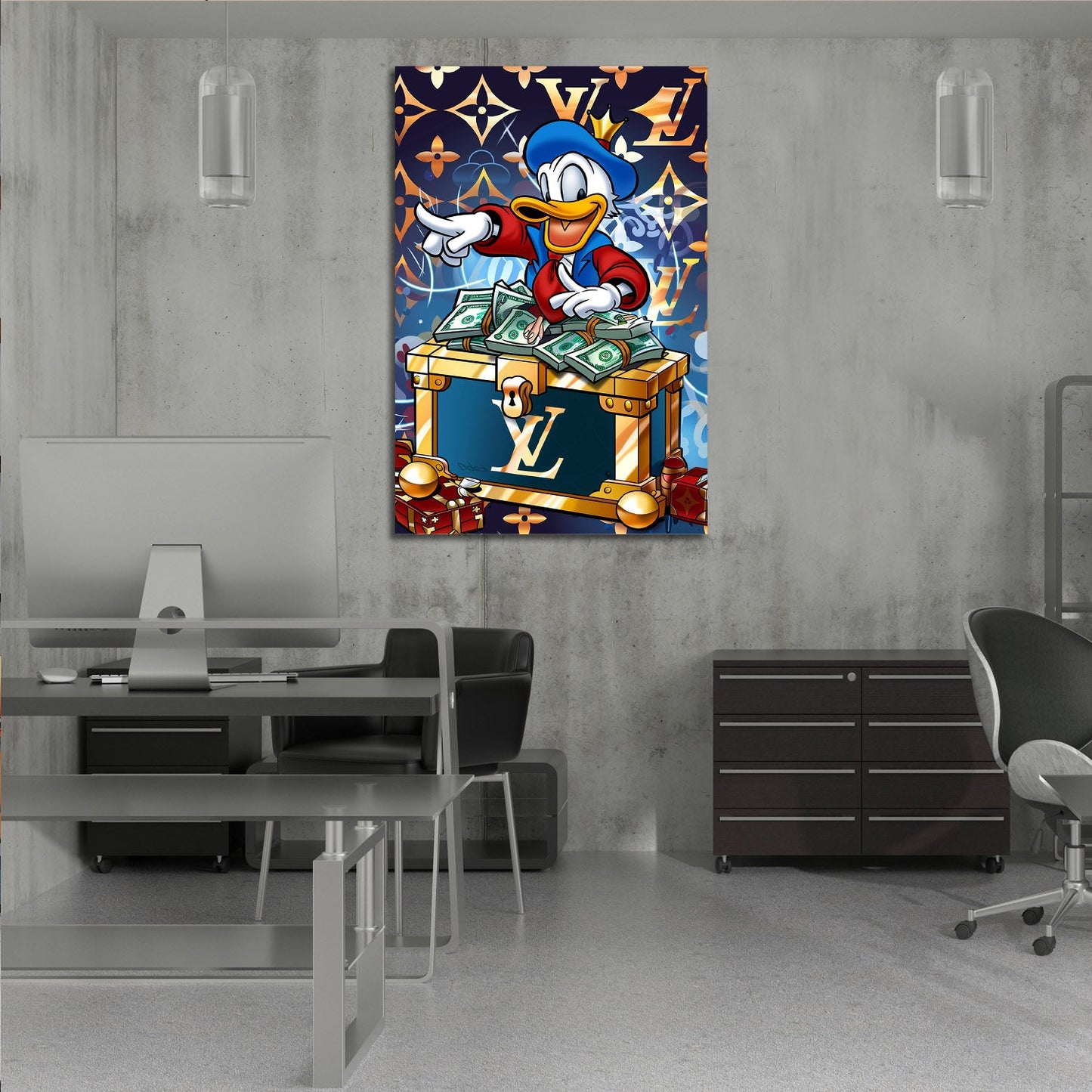 Luxury Donald Duck Pop Art