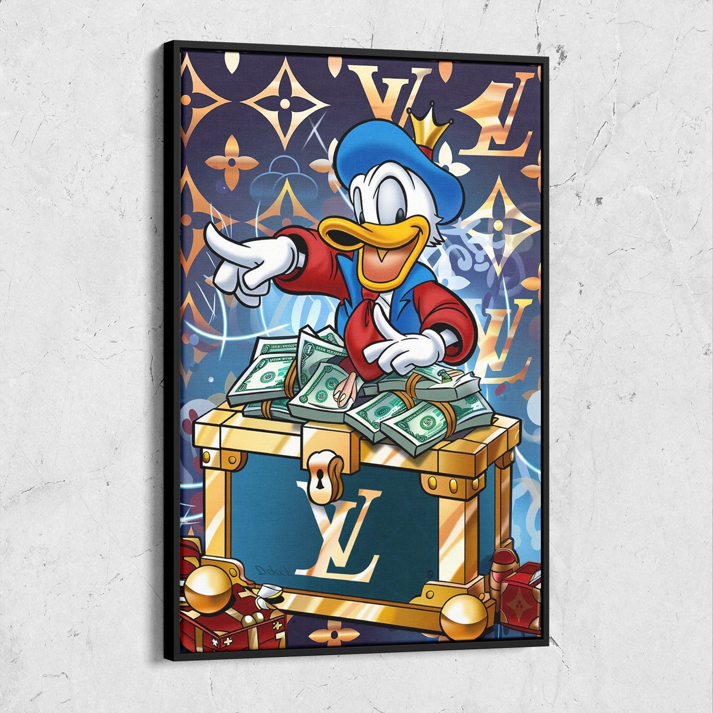 Luxury Donald Duck Pop Art