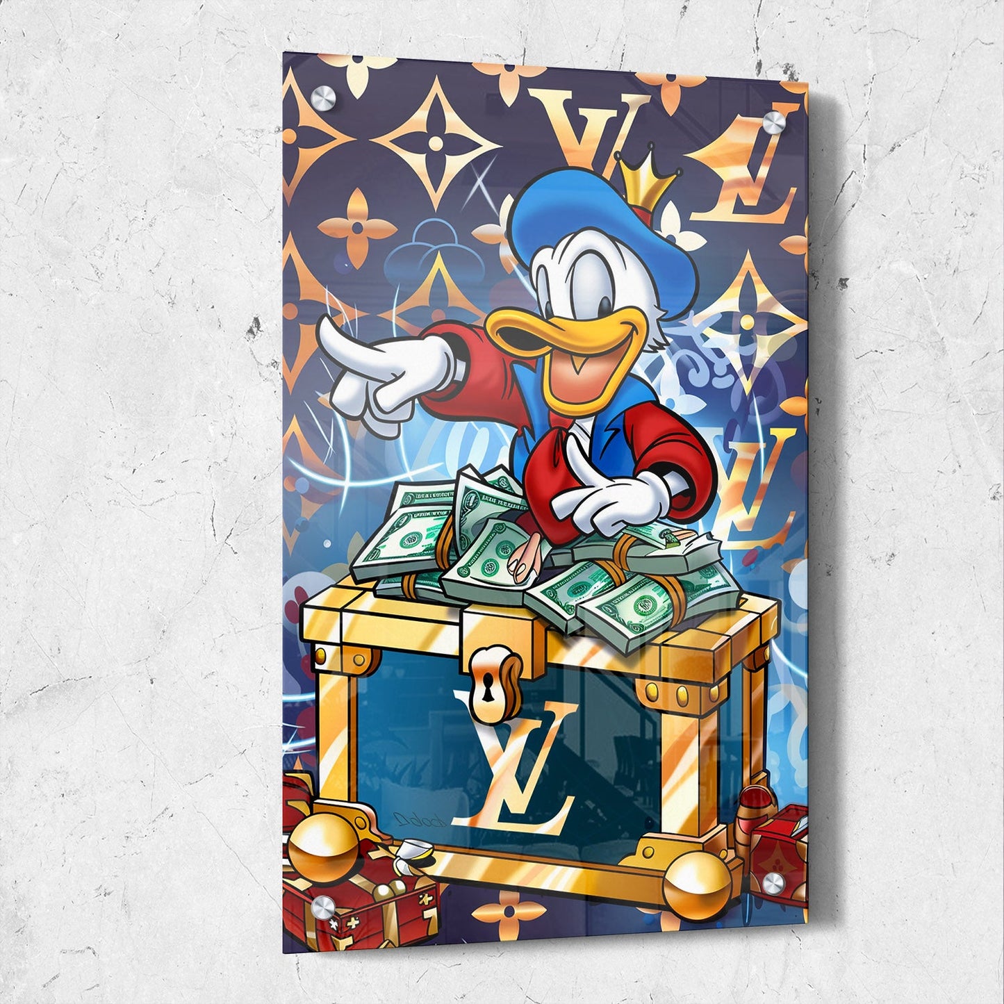 Luxury Donald Duck Pop Art