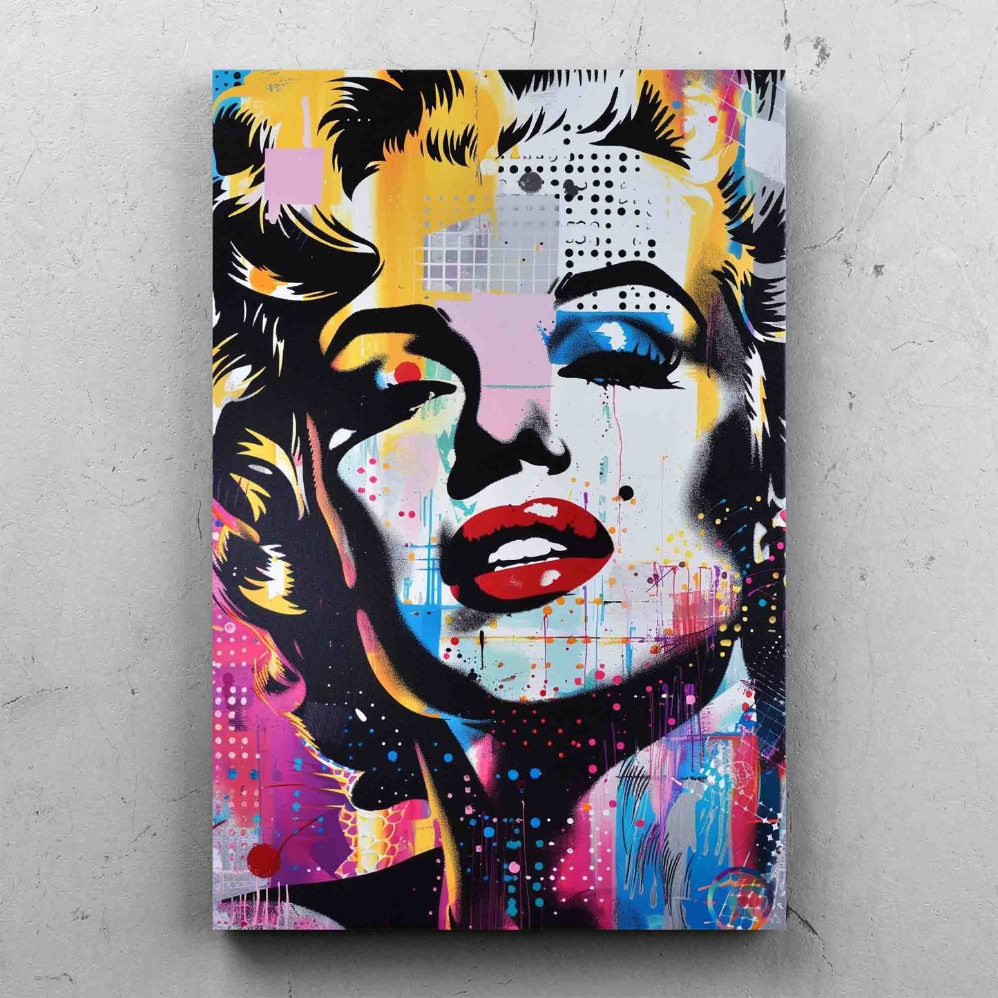 Marilyn Monroe Street Art Painting