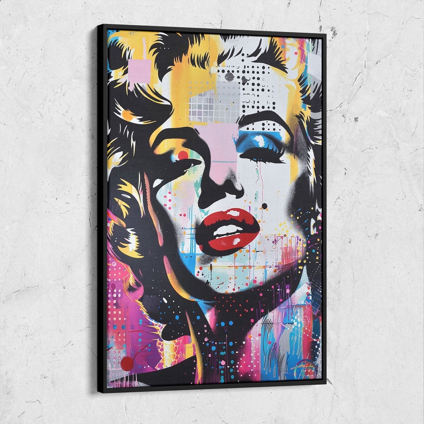 Marilyn Monroe Street Art Painting