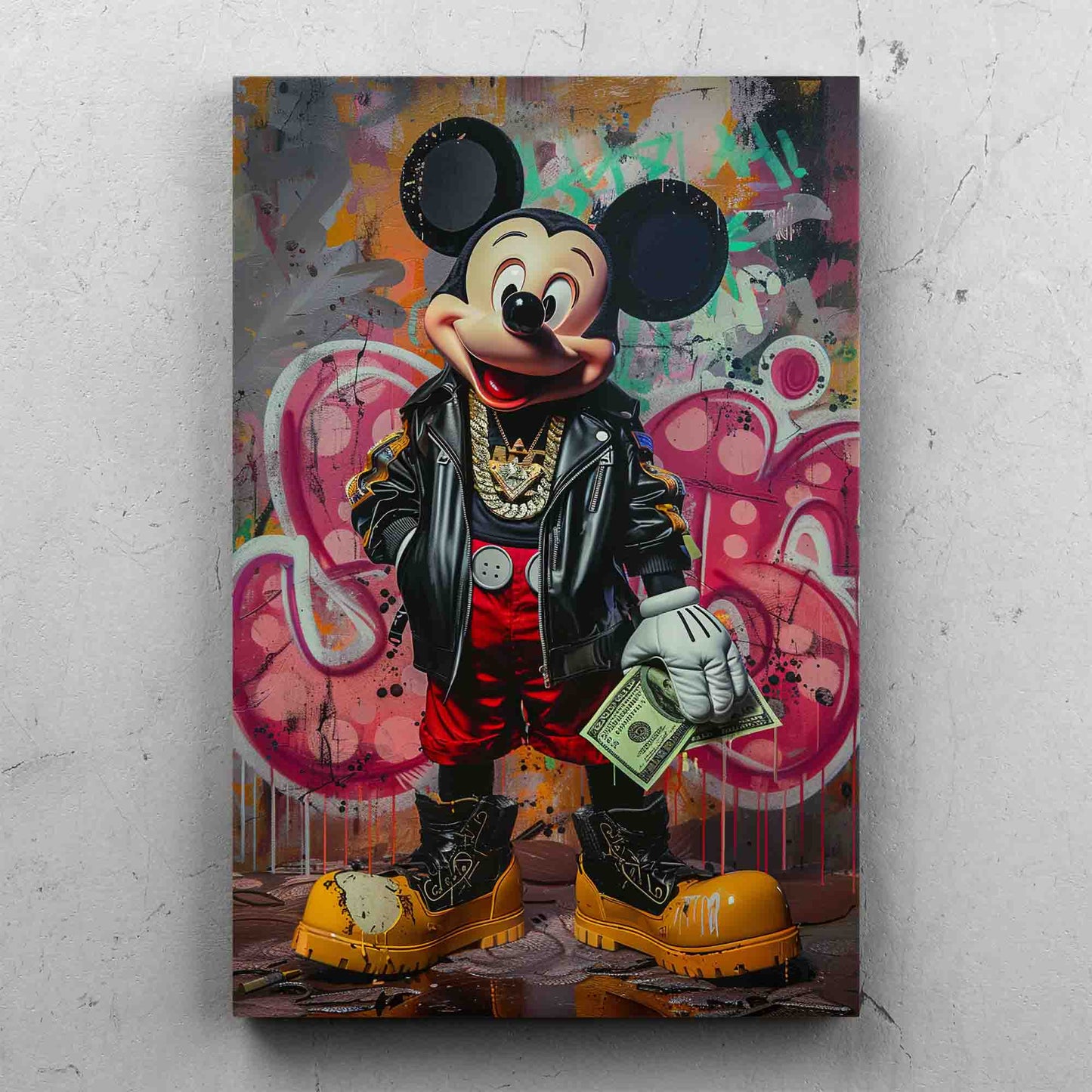 Mickey Mouse Street Art Painting