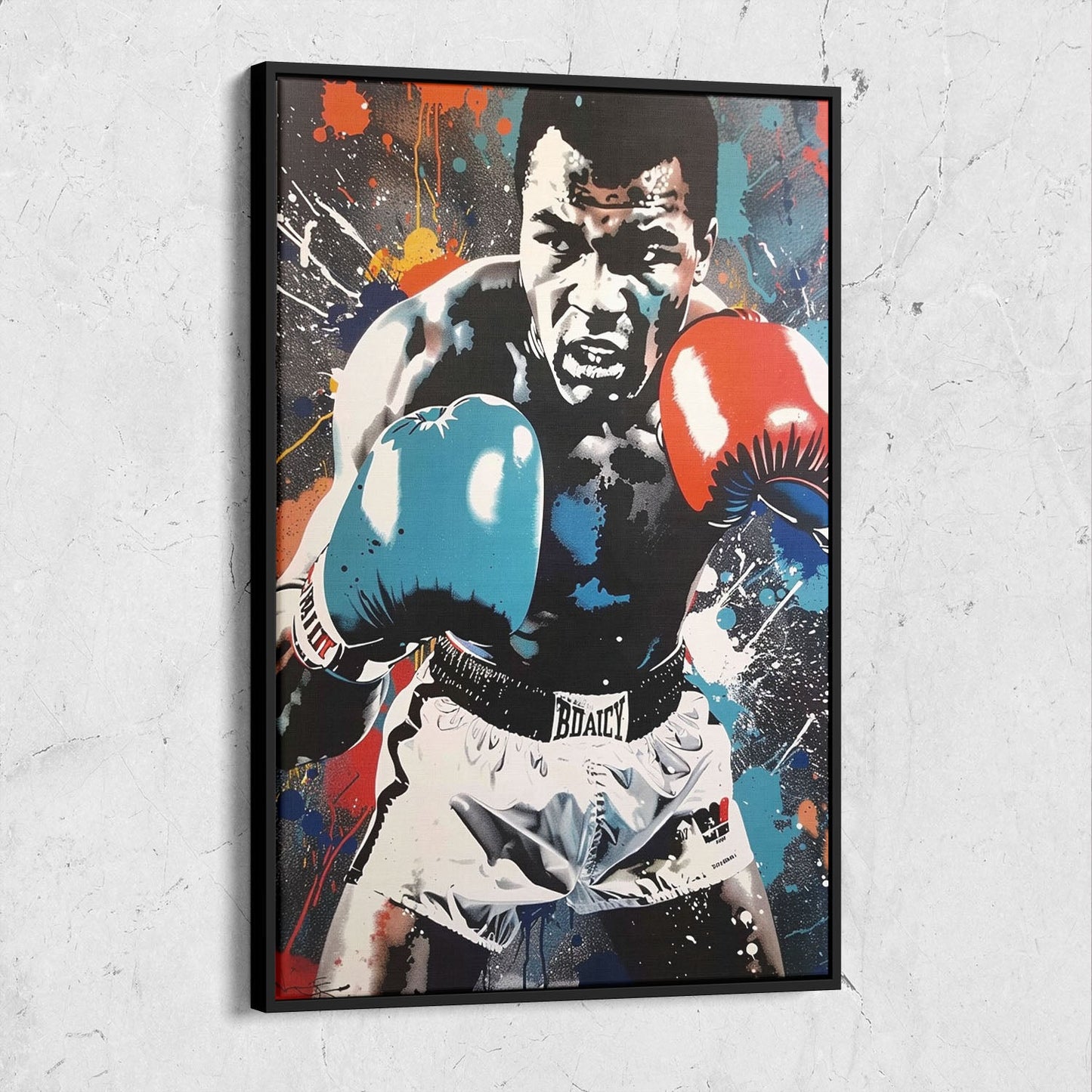 Muhammad Ali Colorful Street Art