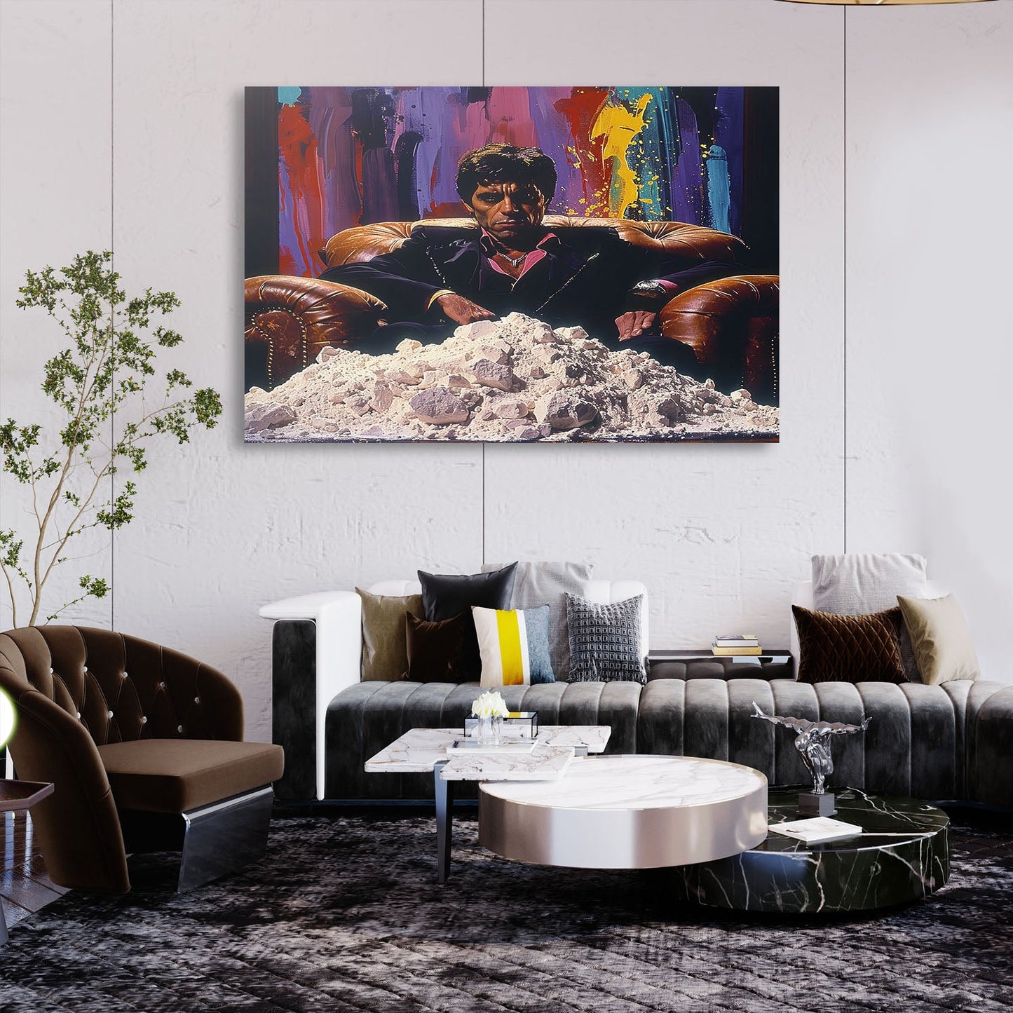 Scarface Street Art Painting