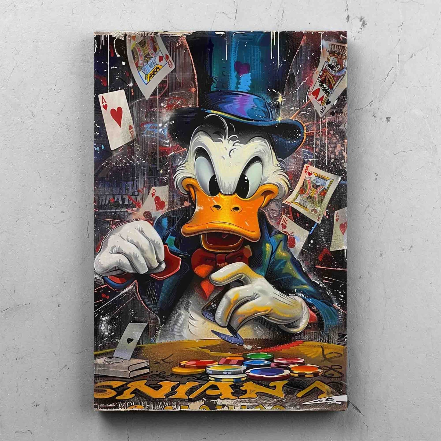 Scrooge McDuck Poker Street Art