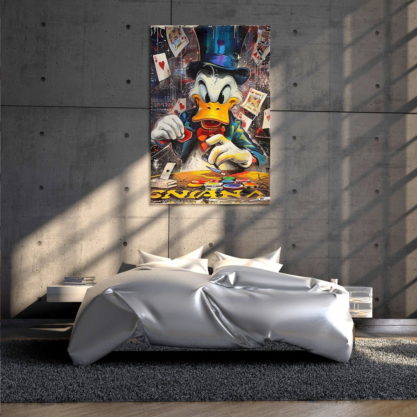 Scrooge McDuck Poker Street Art
