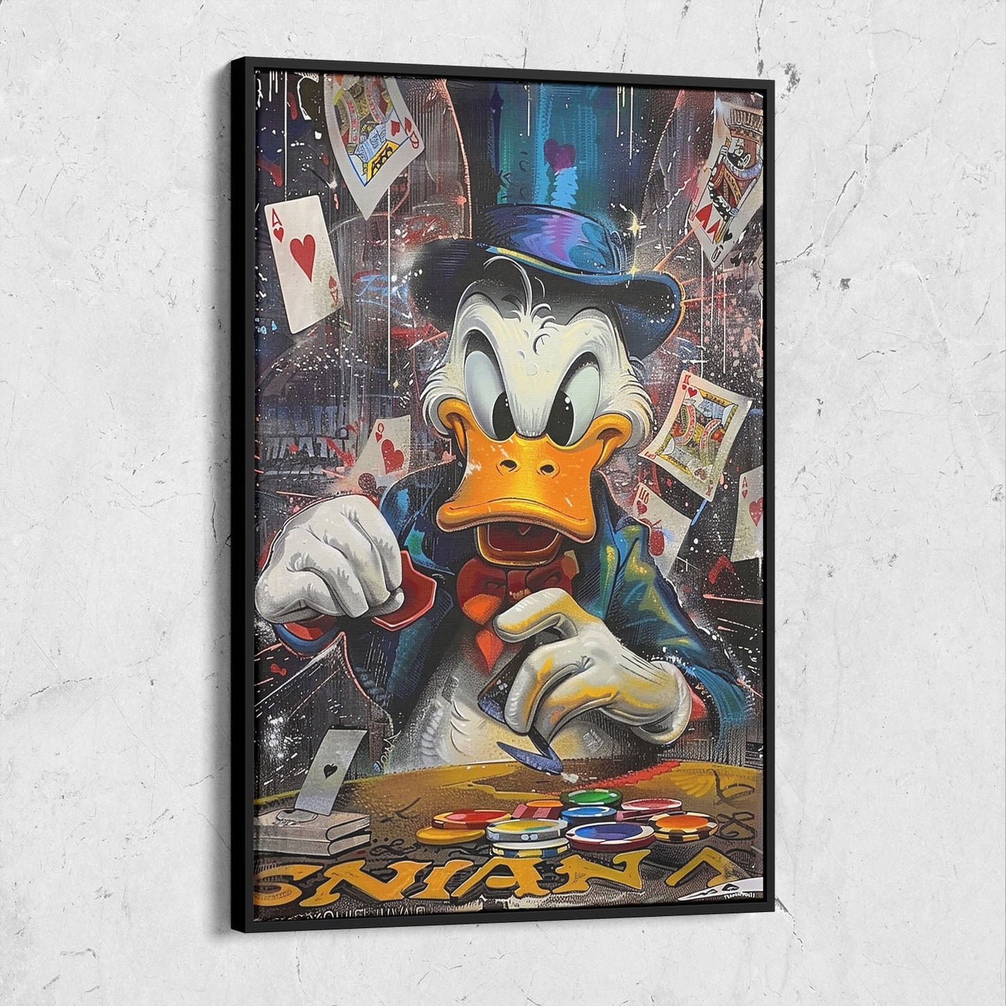 Scrooge McDuck Poker Street Art