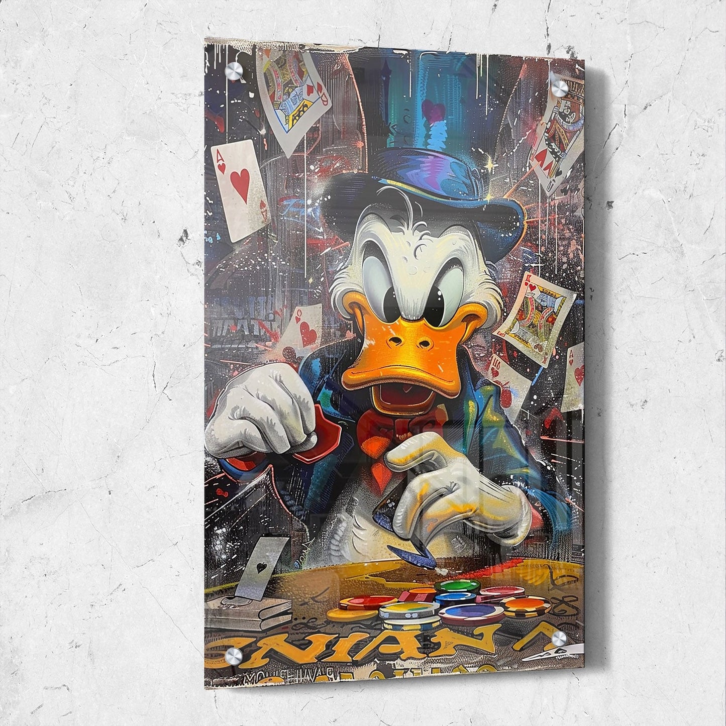 Scrooge McDuck Poker Street Art