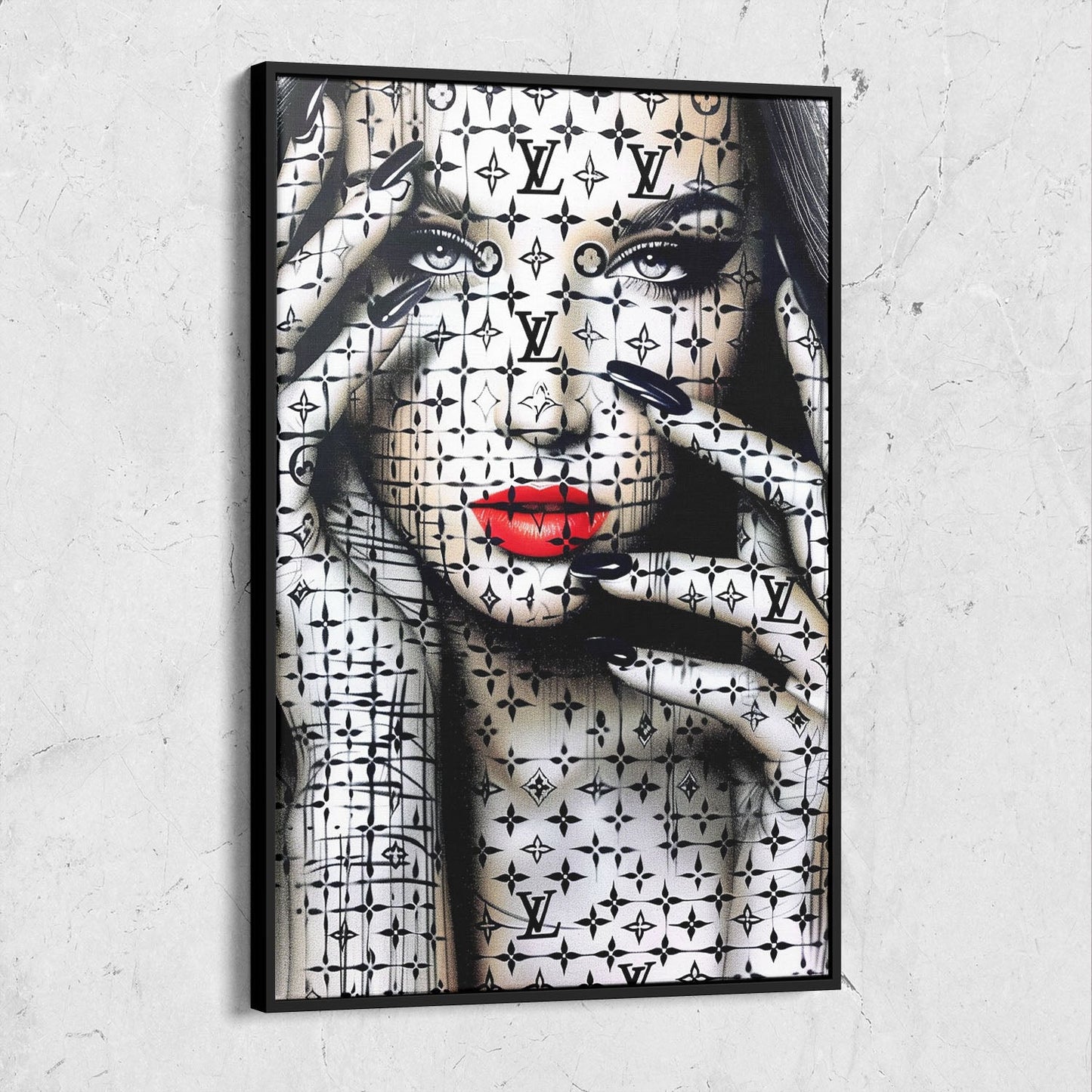 Street Art Luxury Woman Painting