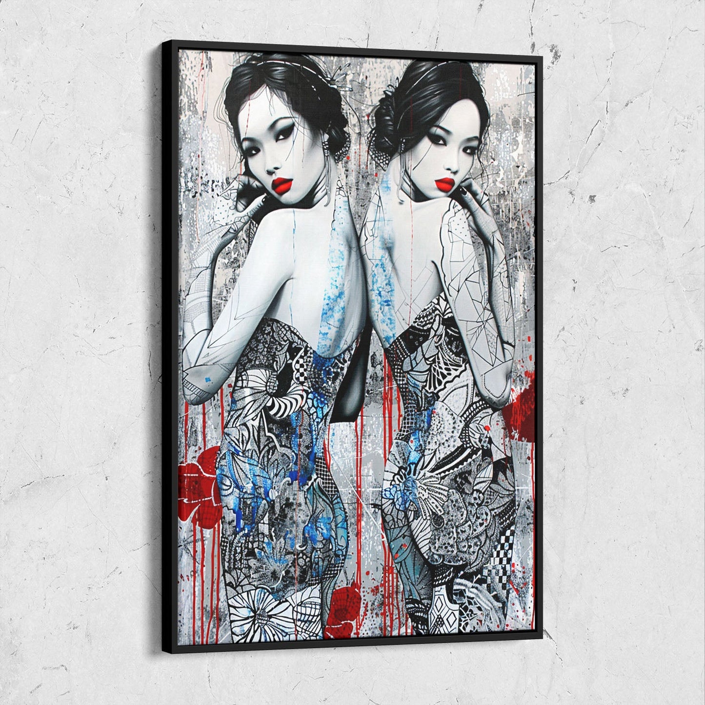 Urban Art Woman Portrait