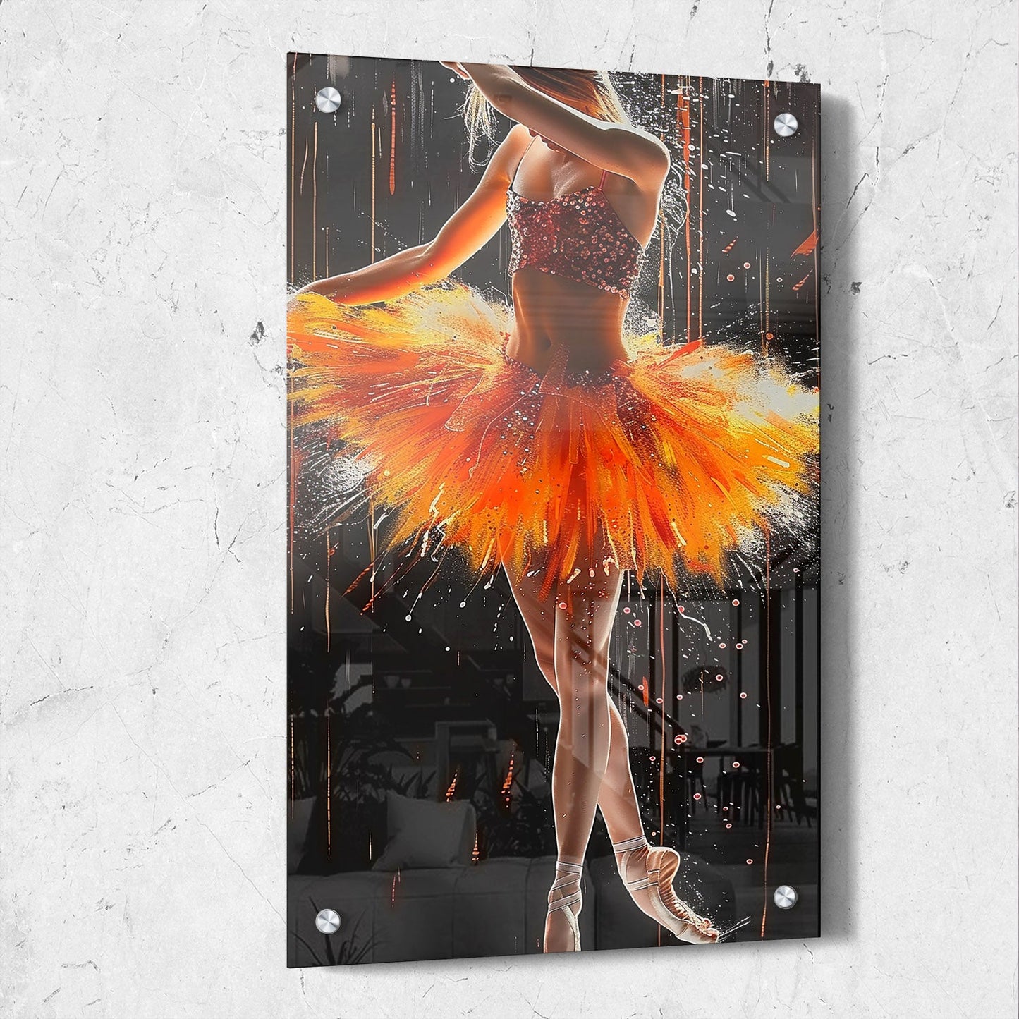 Vibrant Dancer Abstract Painting