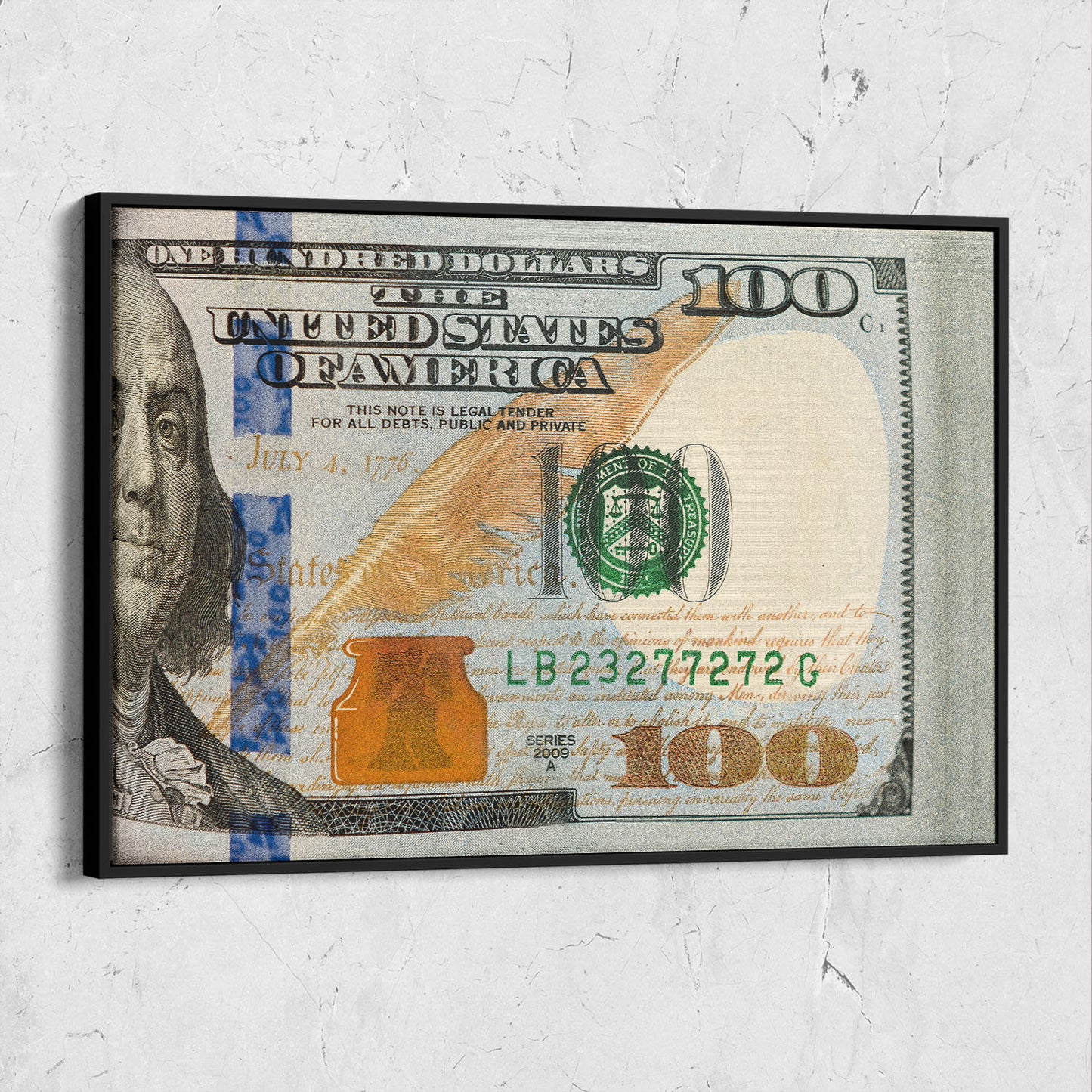 Folded $100 Bills